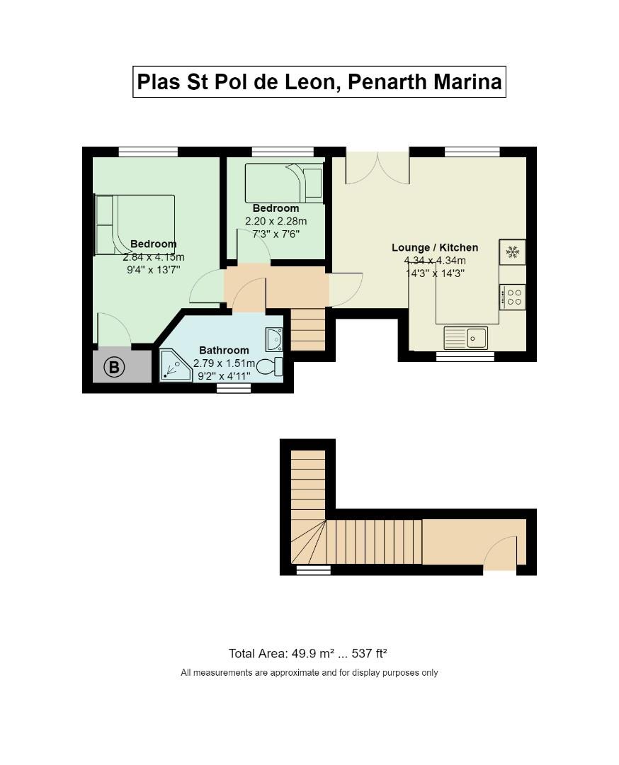 33b, Plas St. Pol De Leon, Penarth floorplan