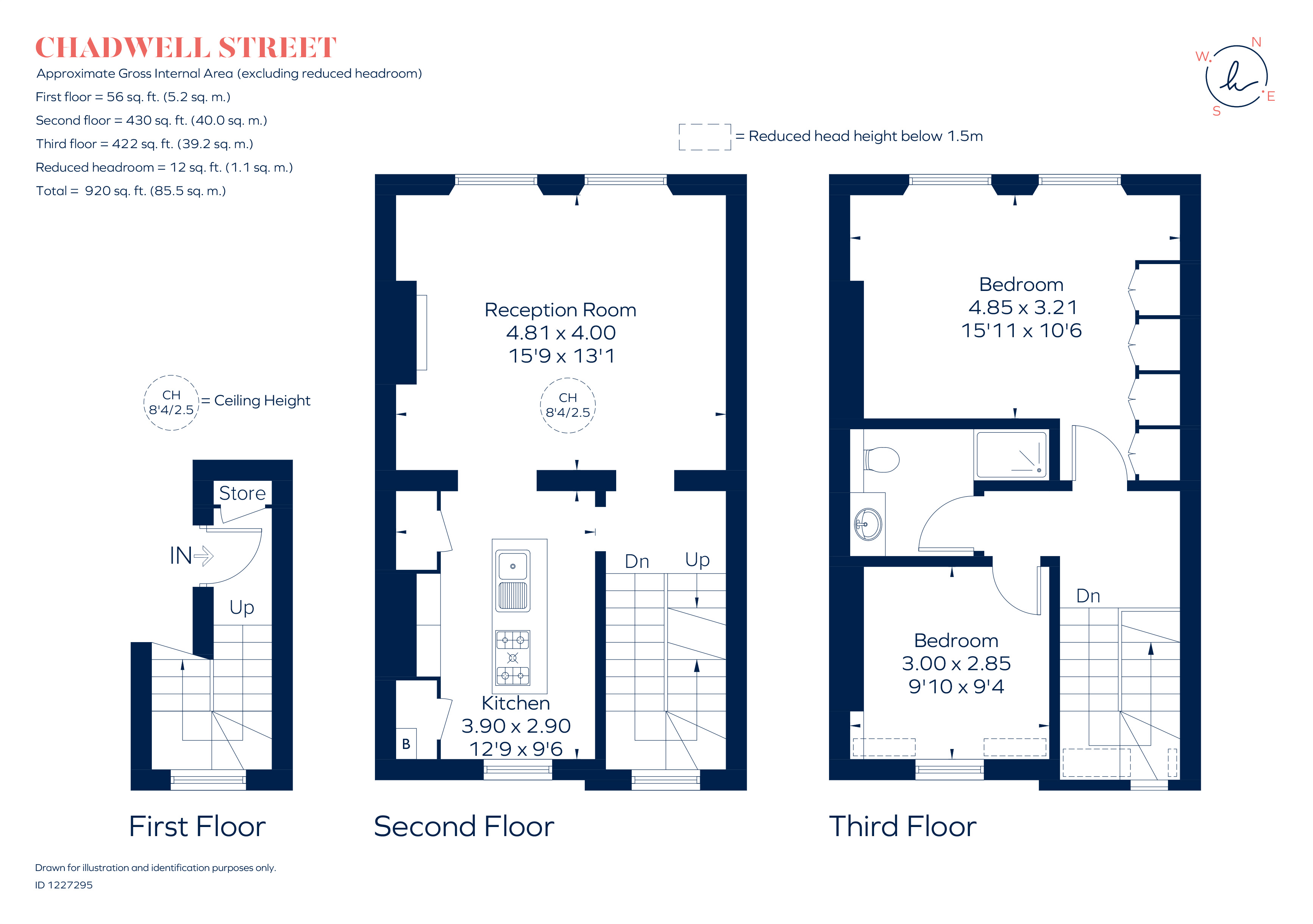 Flat D, 9, Chadwell Street, London floorplan