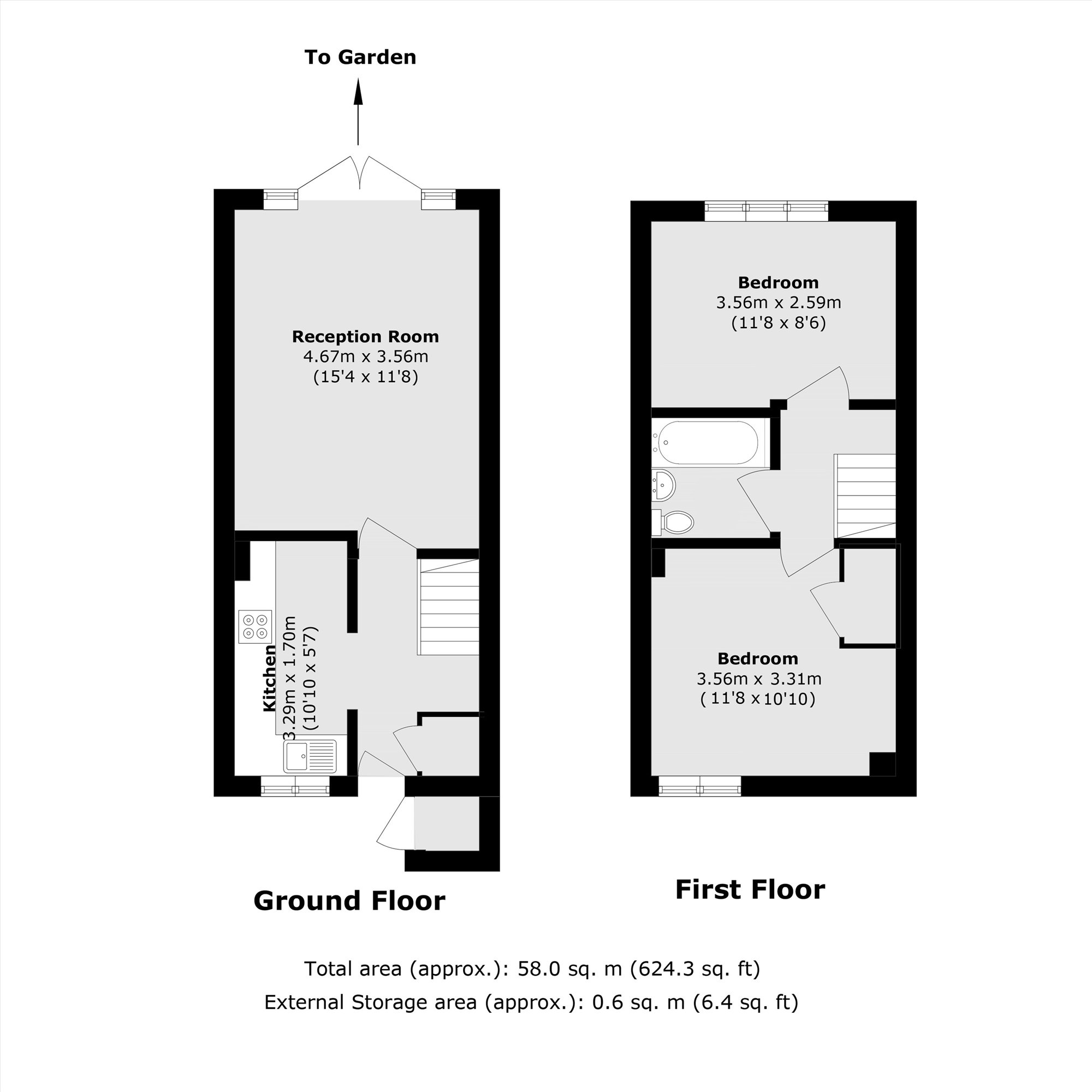 5, Morland Close, Mitcham floorplan