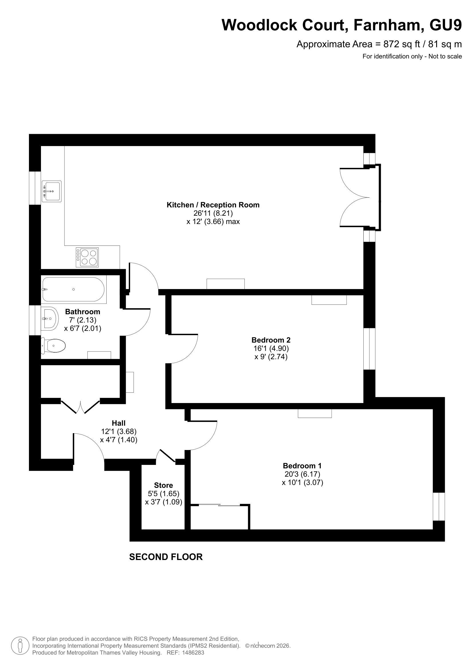 Woodlock Court Threadneedle Road, Farnham floorplan