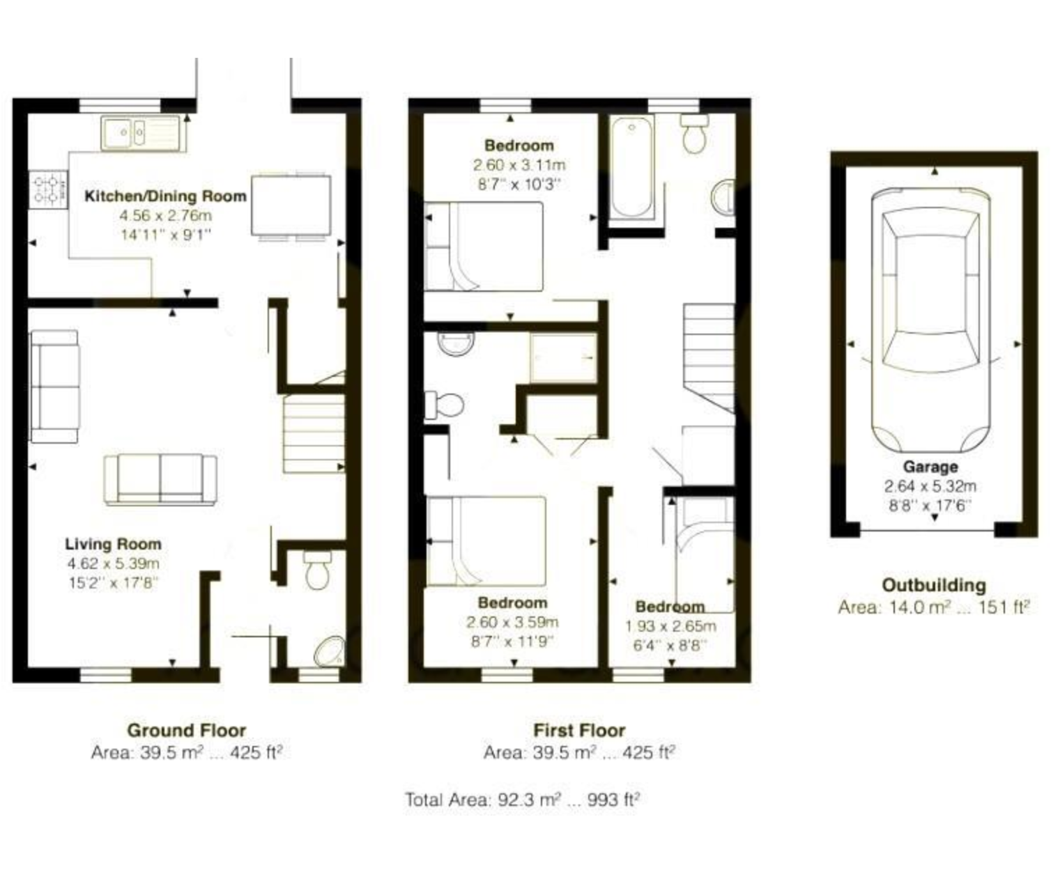 80, Olvega Drive, Buntingford floorplan