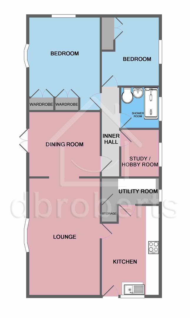 Pool Side, Severn Park TF7, 2 bedroom bungalow for sale