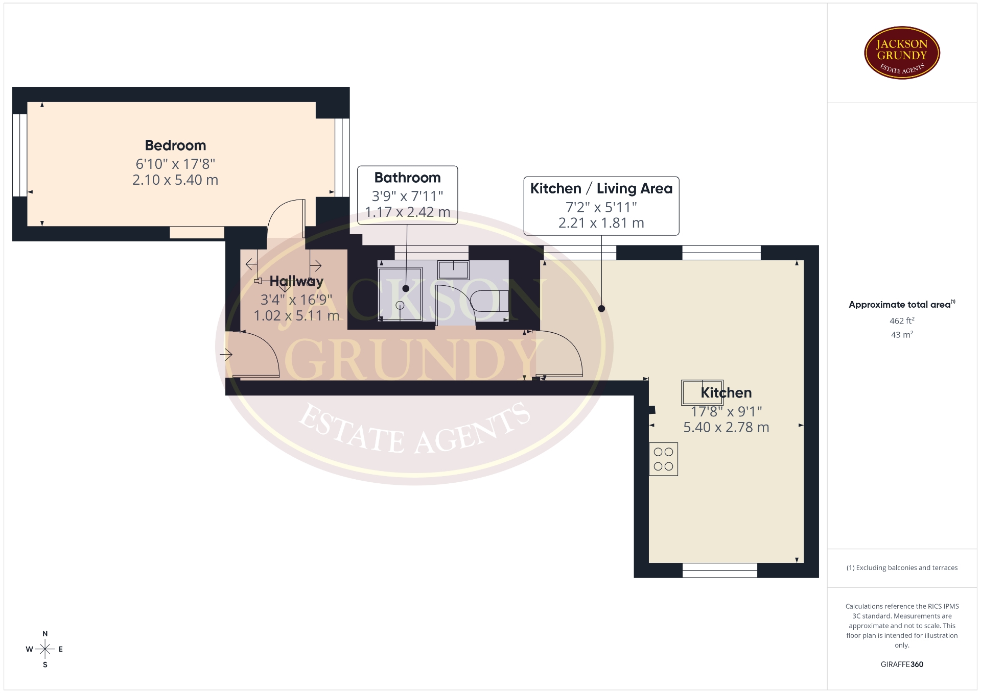 Flat 9,, 27a The Drapery, Northampton floorplan