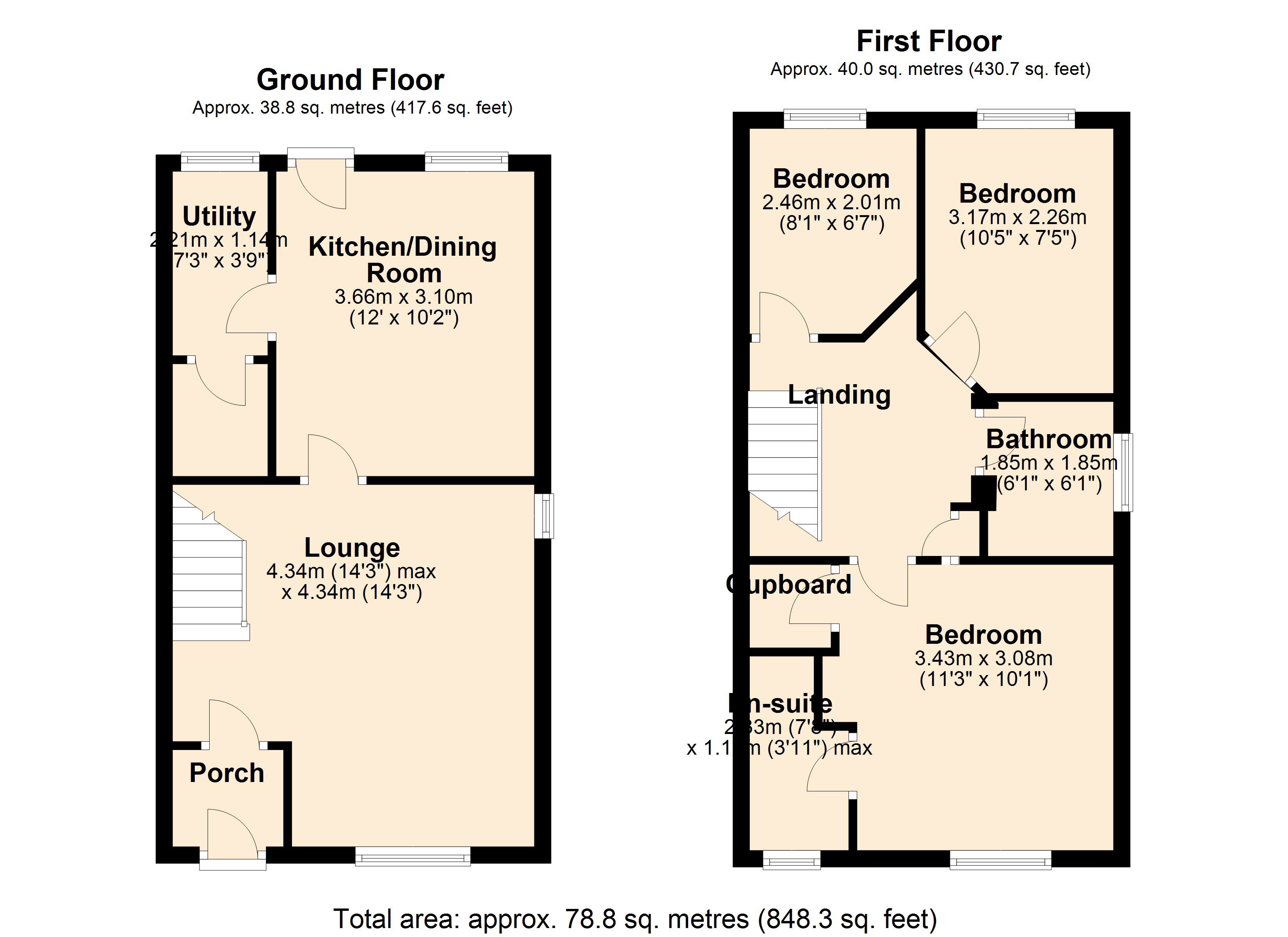 3 Bedrooms Terraced house for sale in Calver Avenue, North Wingfield, Chesterfield S42