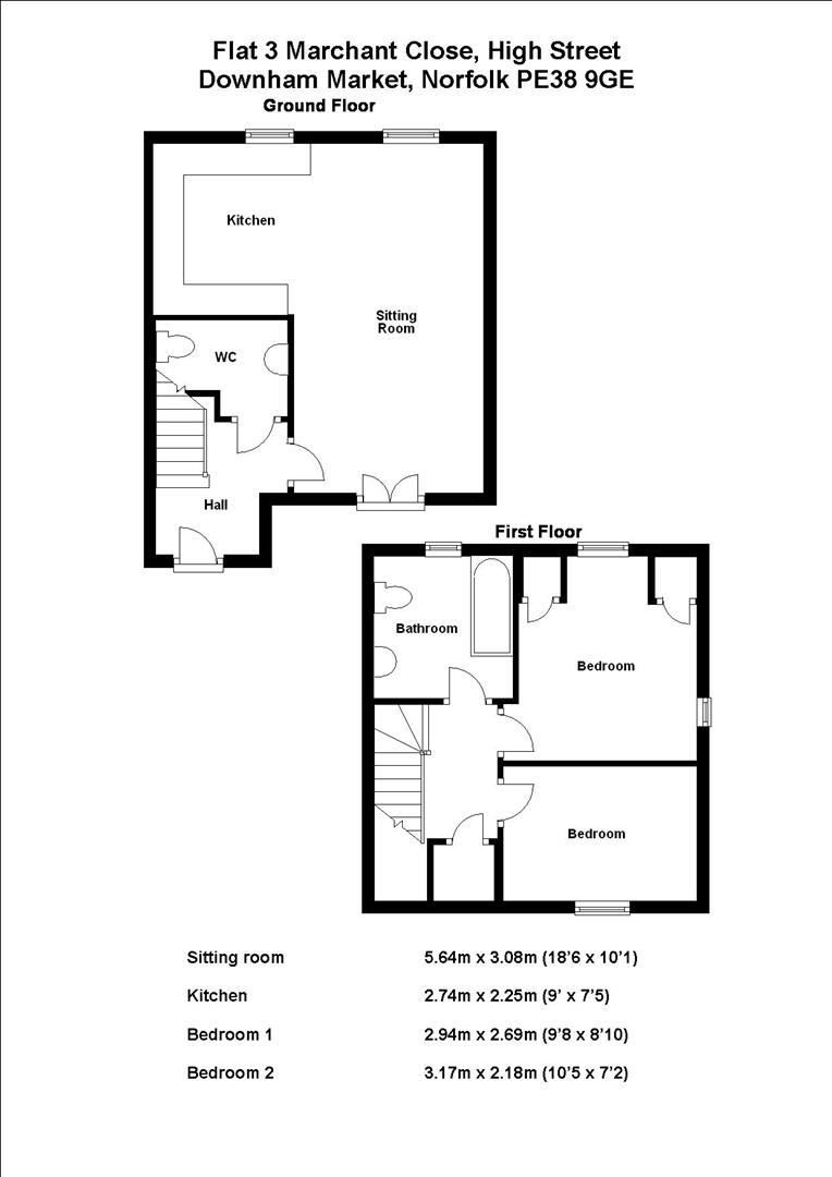 3, Marchant Court, Downham Market floorplan