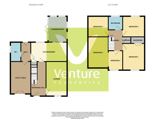 5, Vicarage Gardens, Crook floorplan