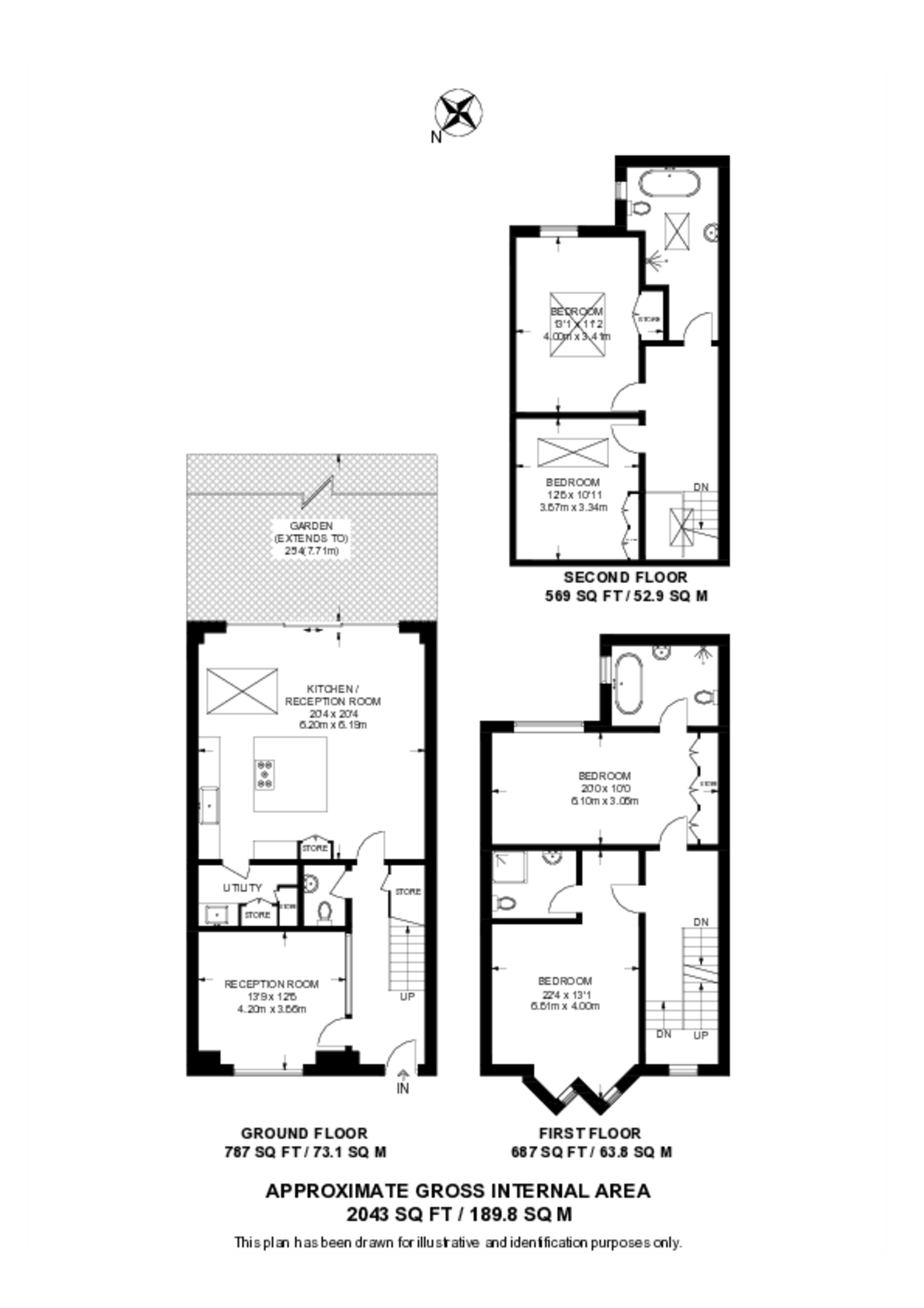 Winston Close, Raynes Park floorplan