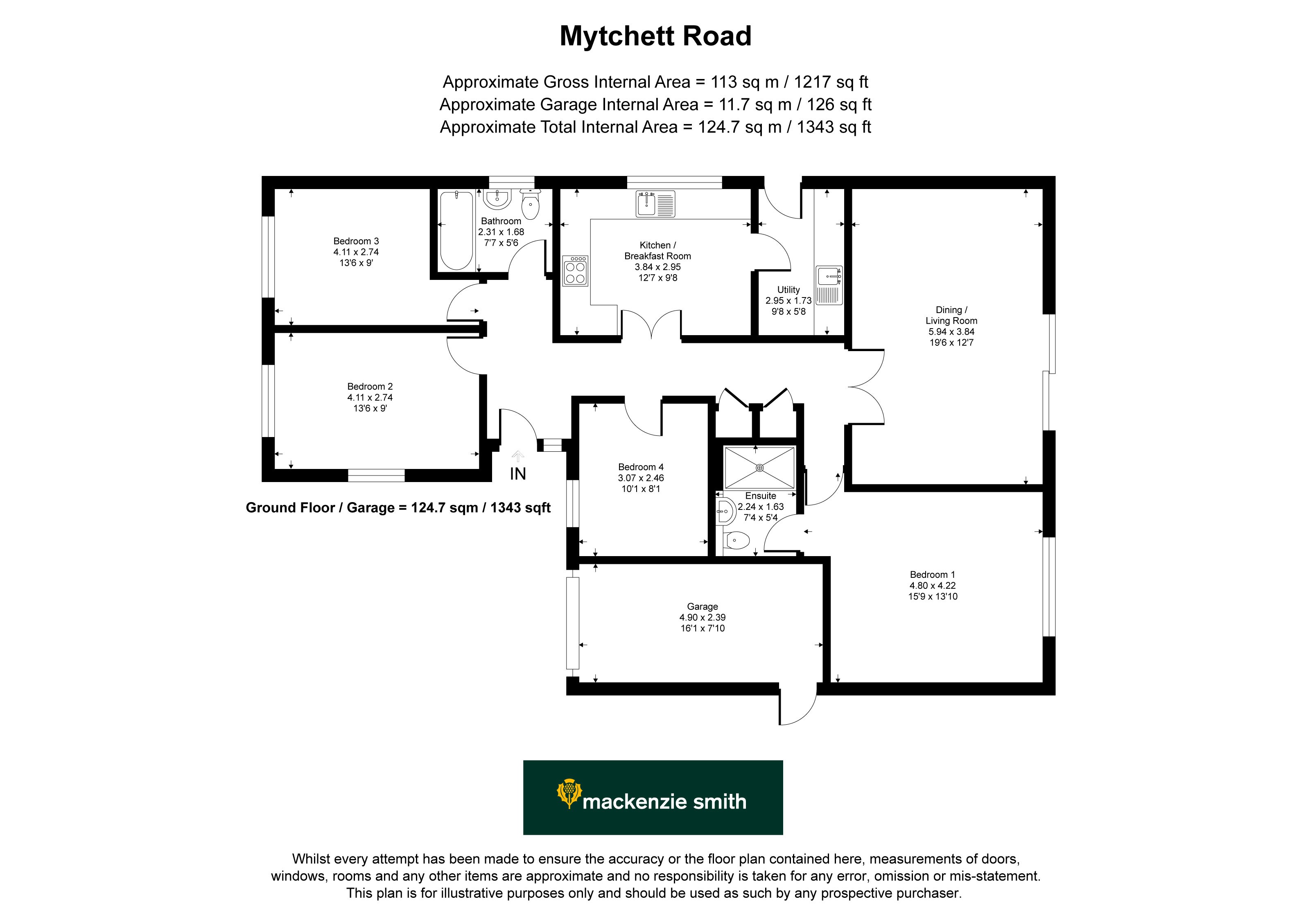 185, Mytchett Road, Camberley floorplan