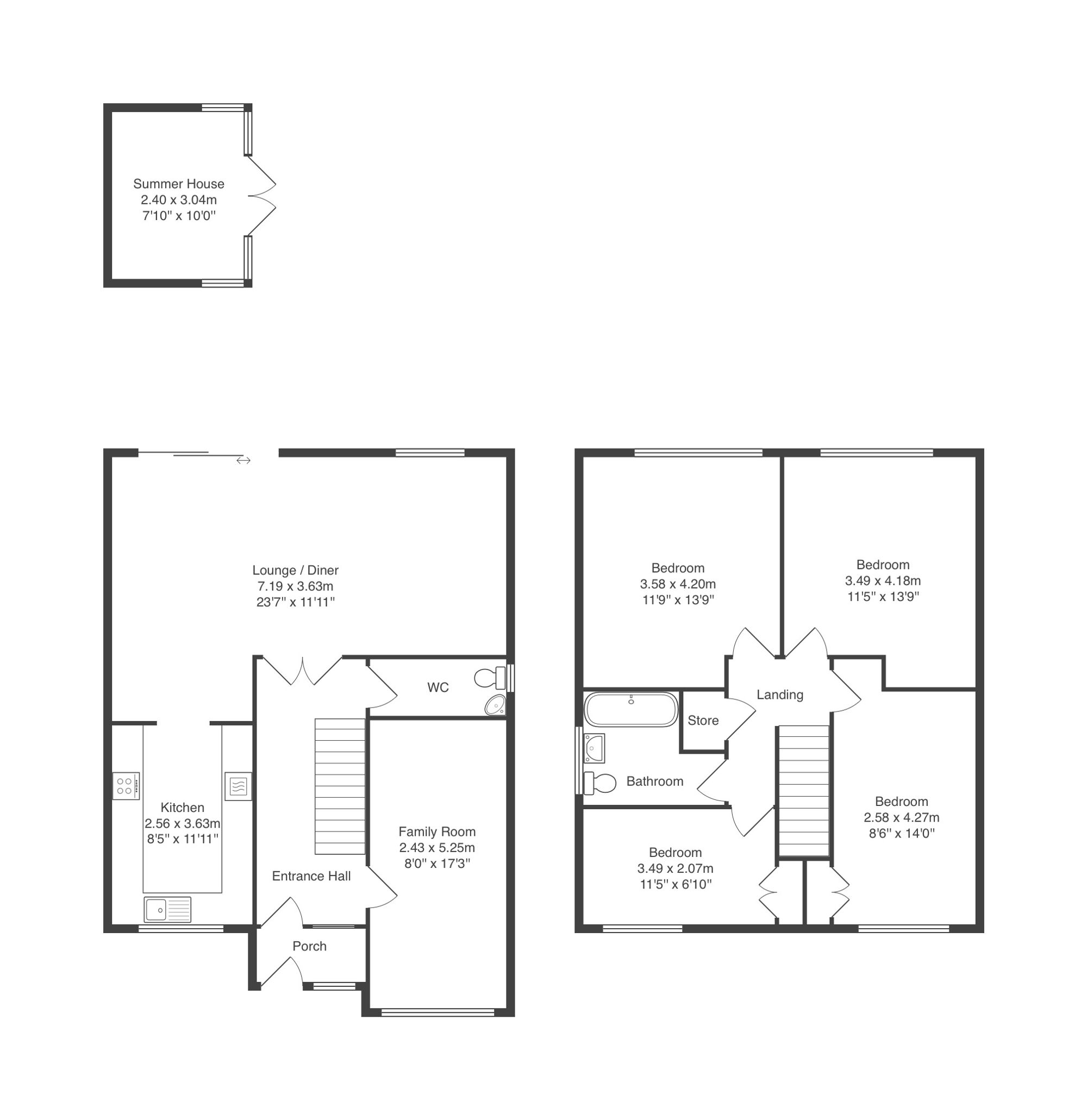 54 Cliffe Road, Leicester floorplan