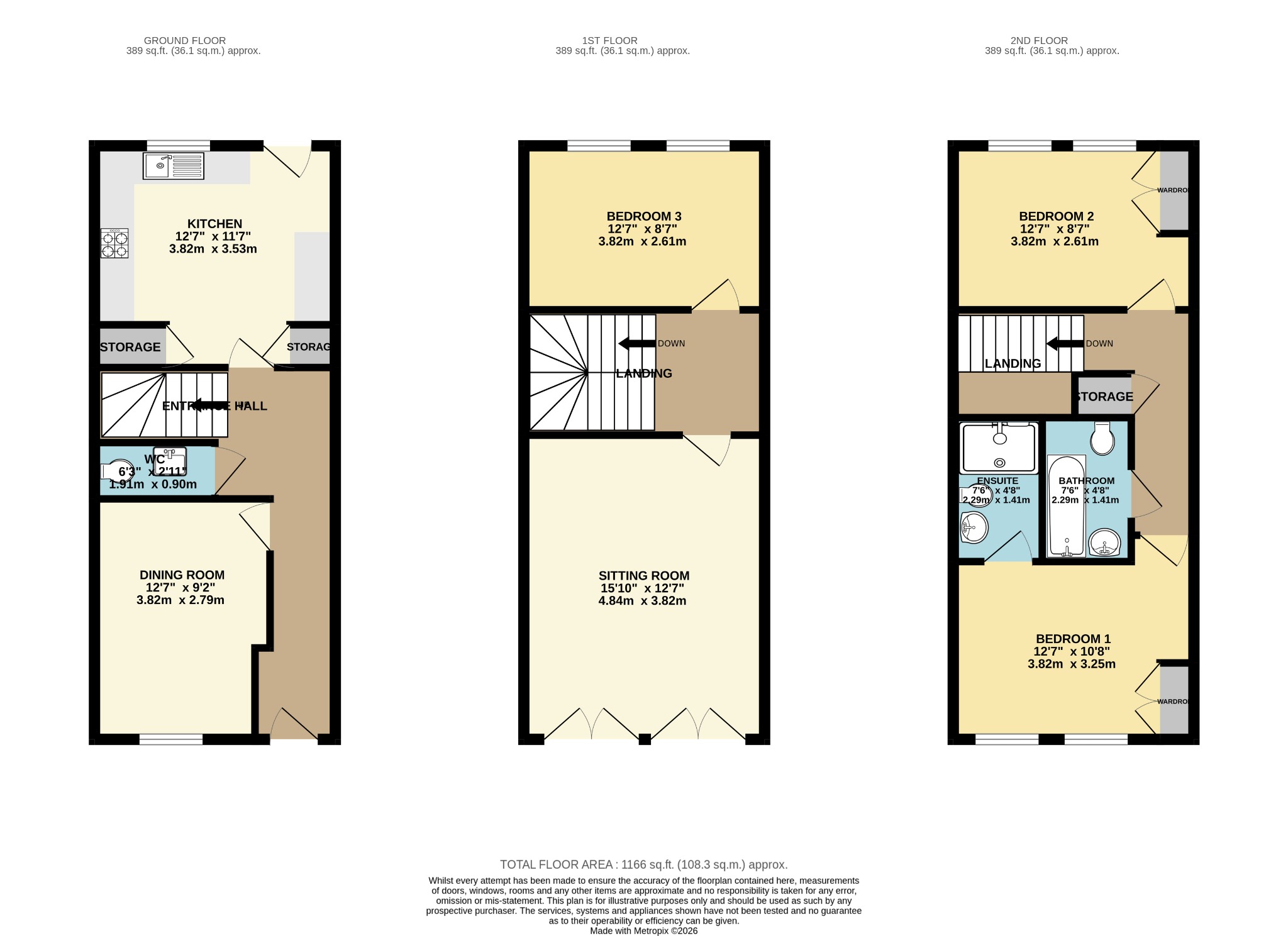 92 Redhouse Way, Swindon, Wiltshire floorplan