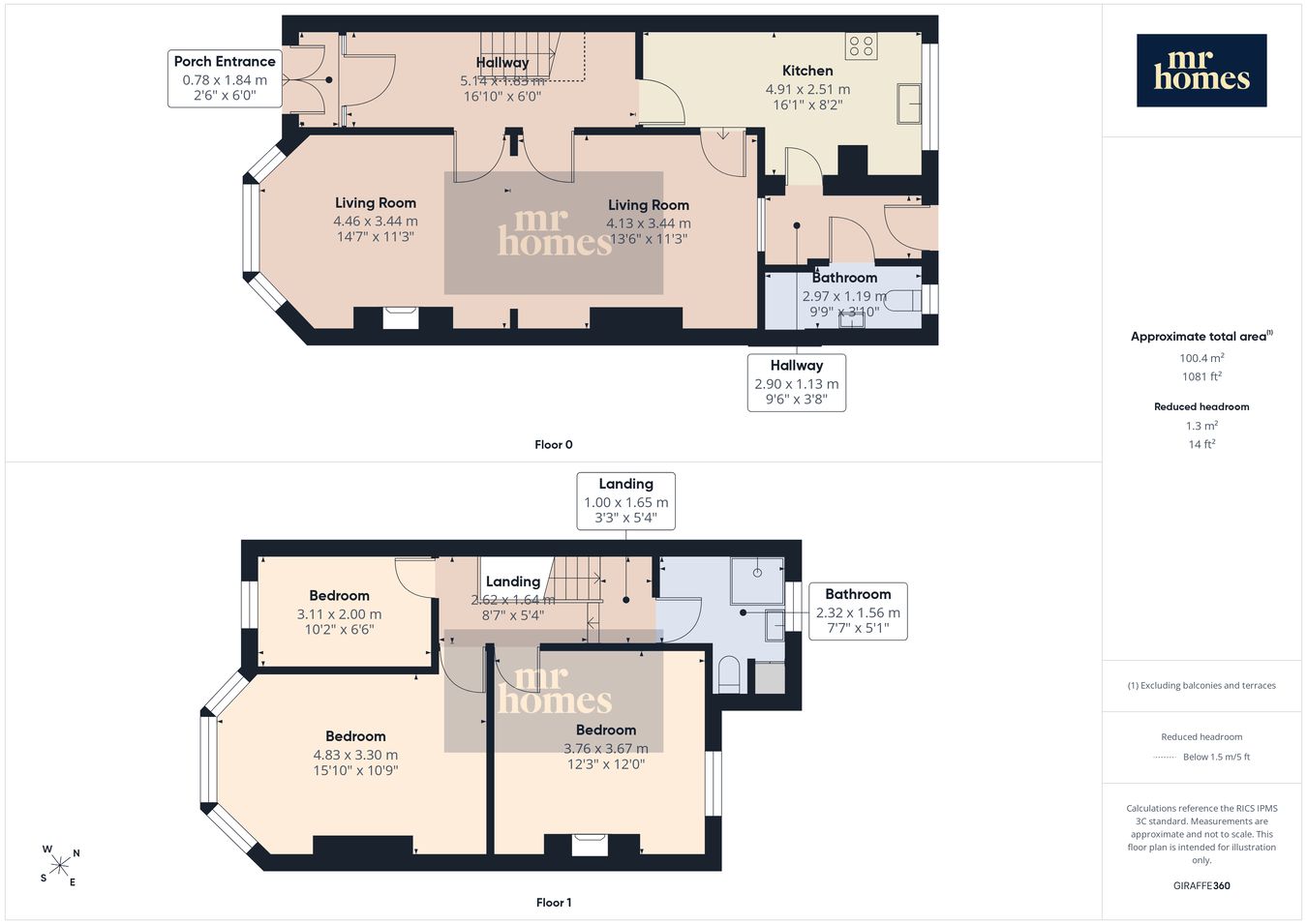 91, Corporation Road, Cardiff floorplan