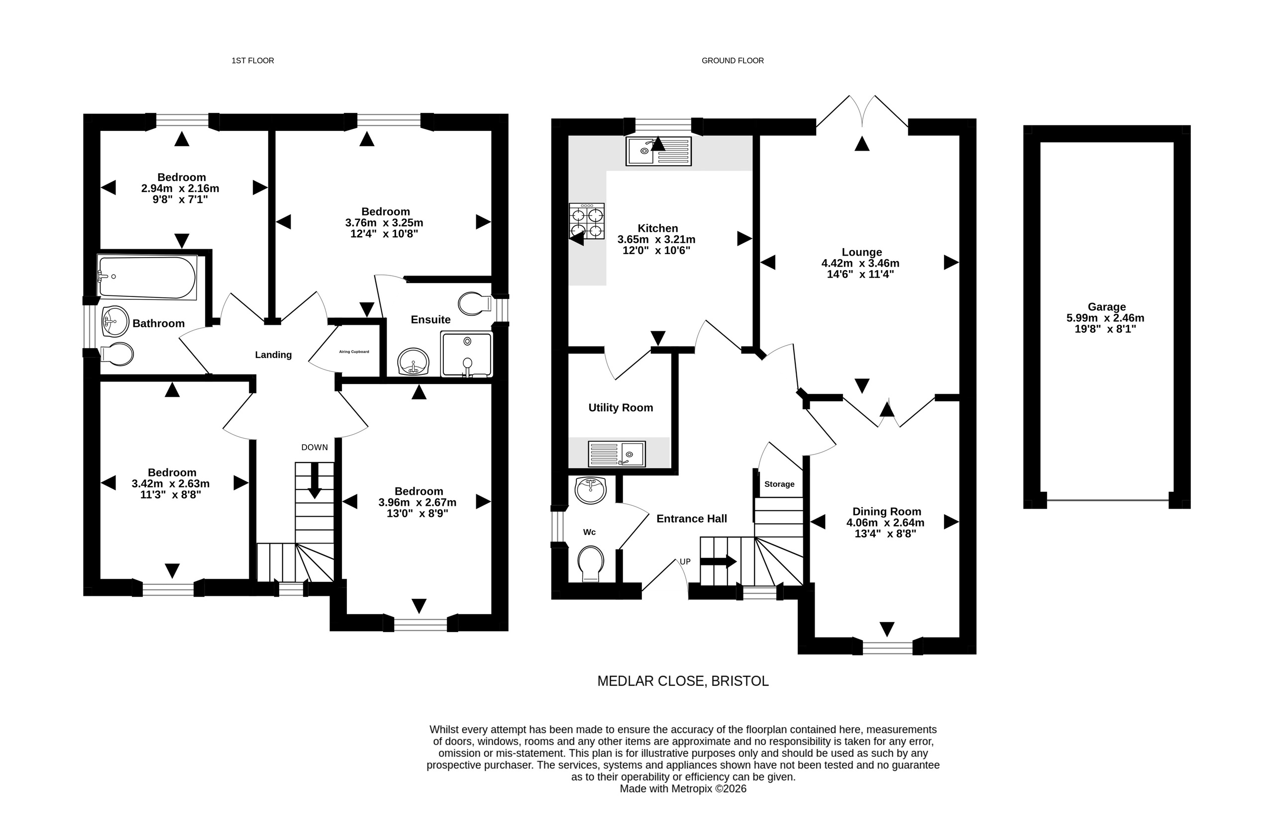 27 Medlar Close, Bristol floorplan