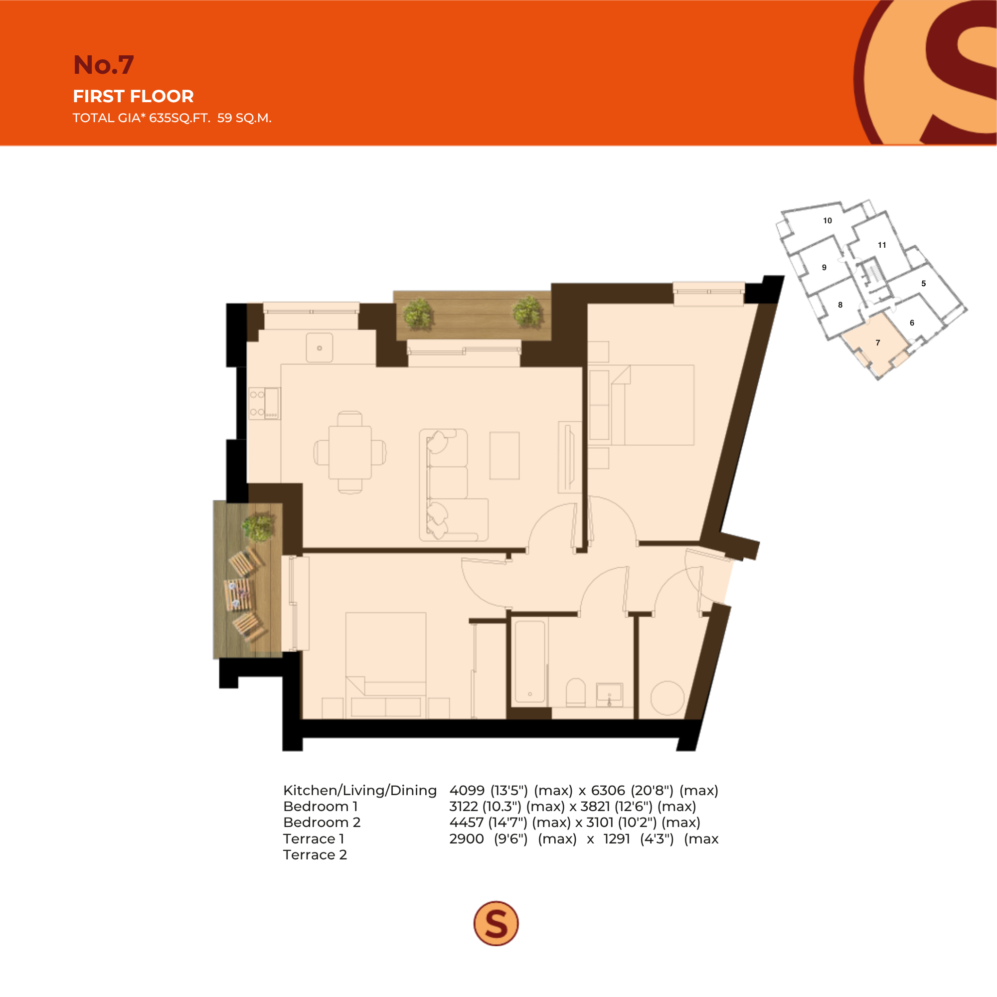 Unit 7 The Sanctuary, 7, Ashley Road, Surrey floorplan