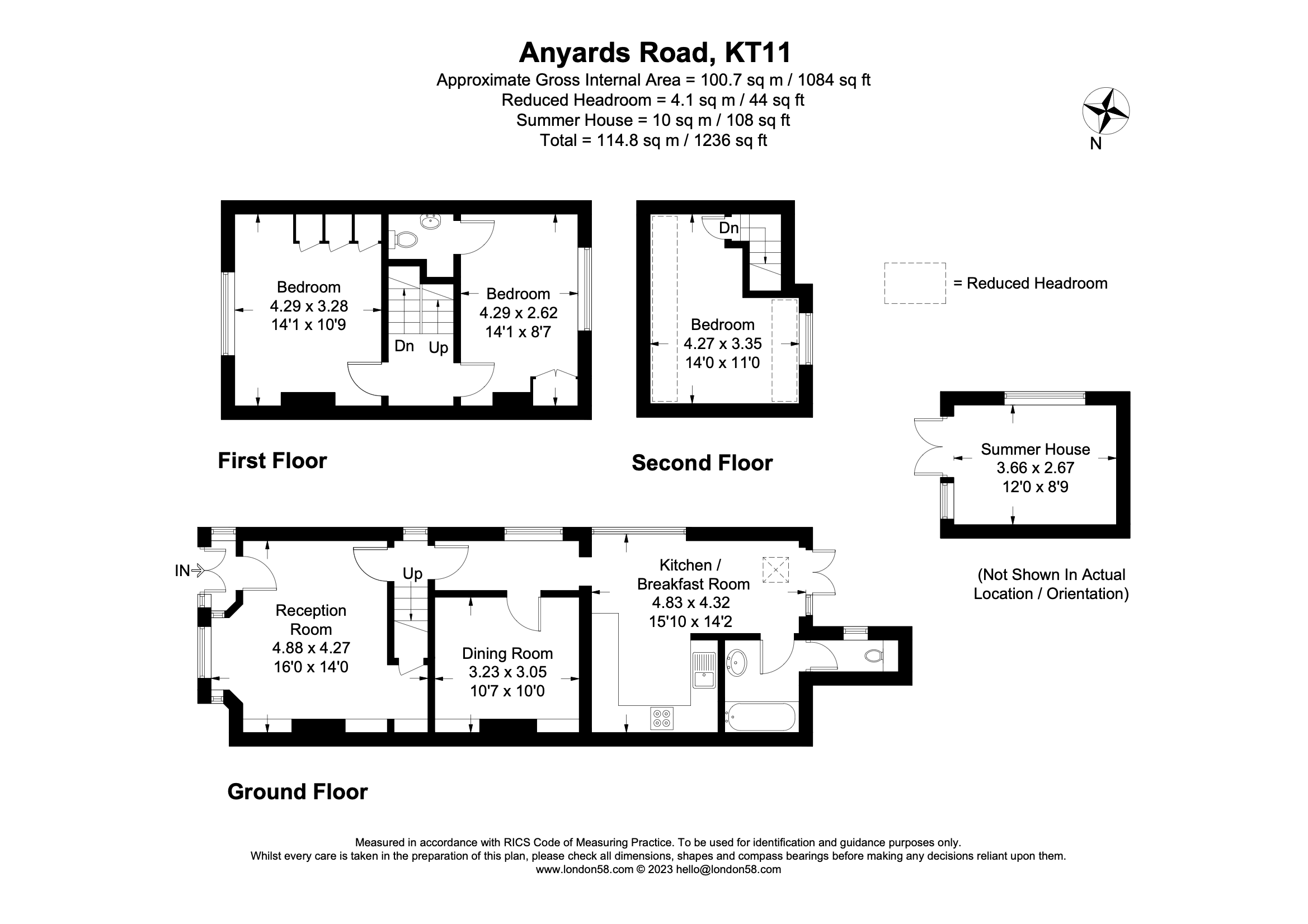 Anyards Road, Cobham, Surrey KT11, 3 bedroom end terrace house for sale 64803656 PrimeLocation