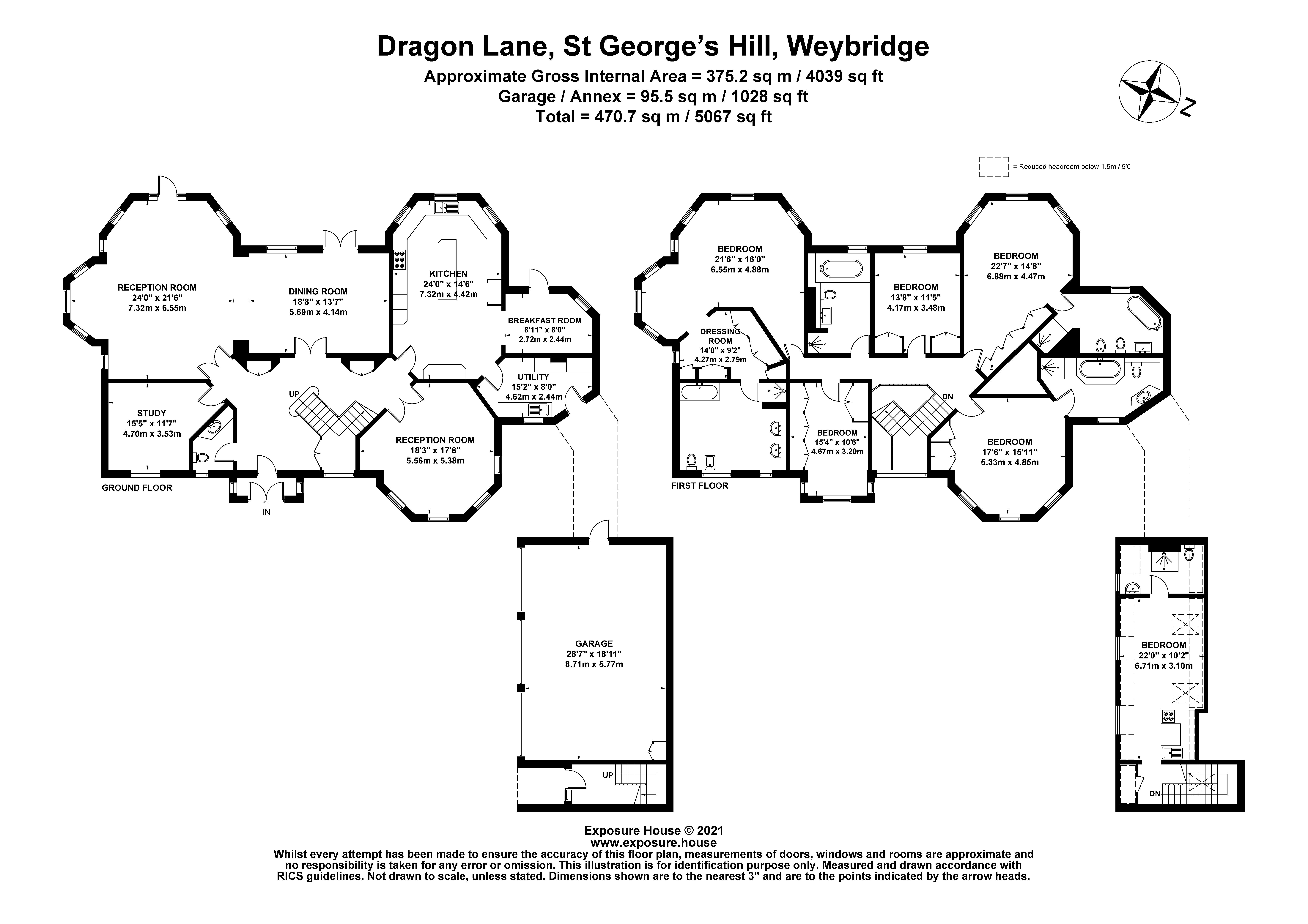 Villa Desire,, Dragon Lane, Weybridge floorplan