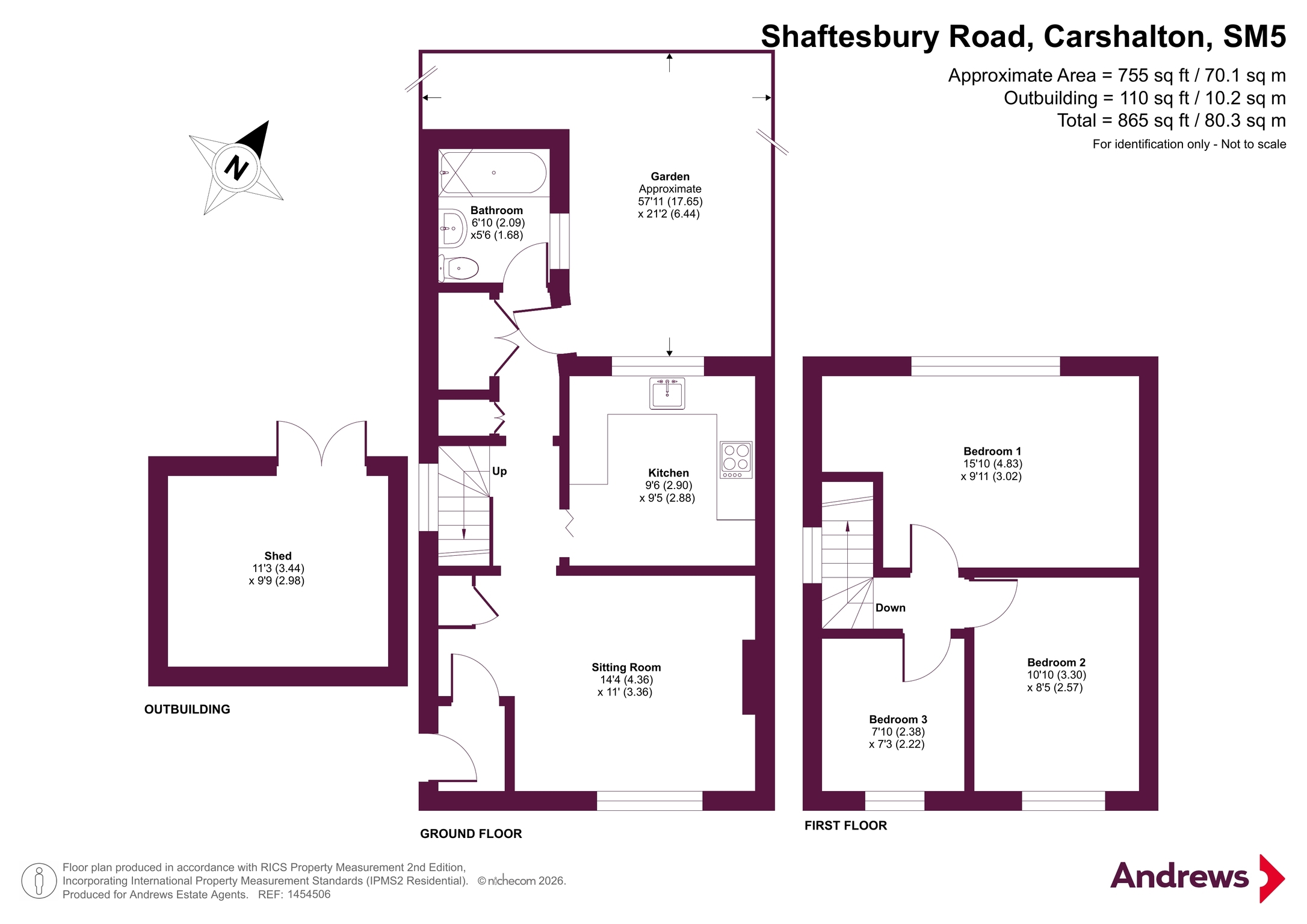 103, Shaftesbury Road, Carshalton floorplan