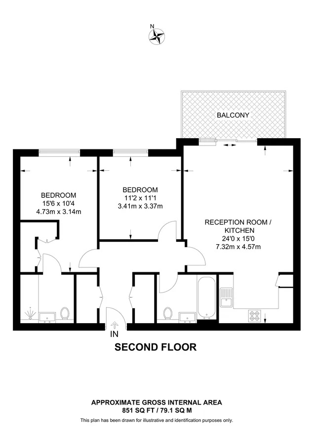 021 Lyon House, Chaplin Drive, London floorplan