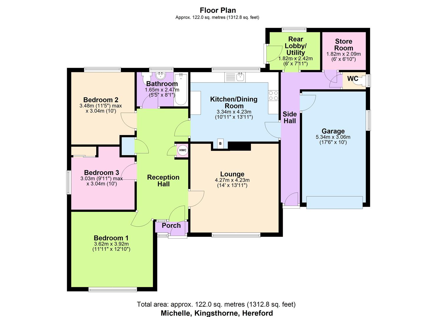 Michelle, Hereford floorplan
