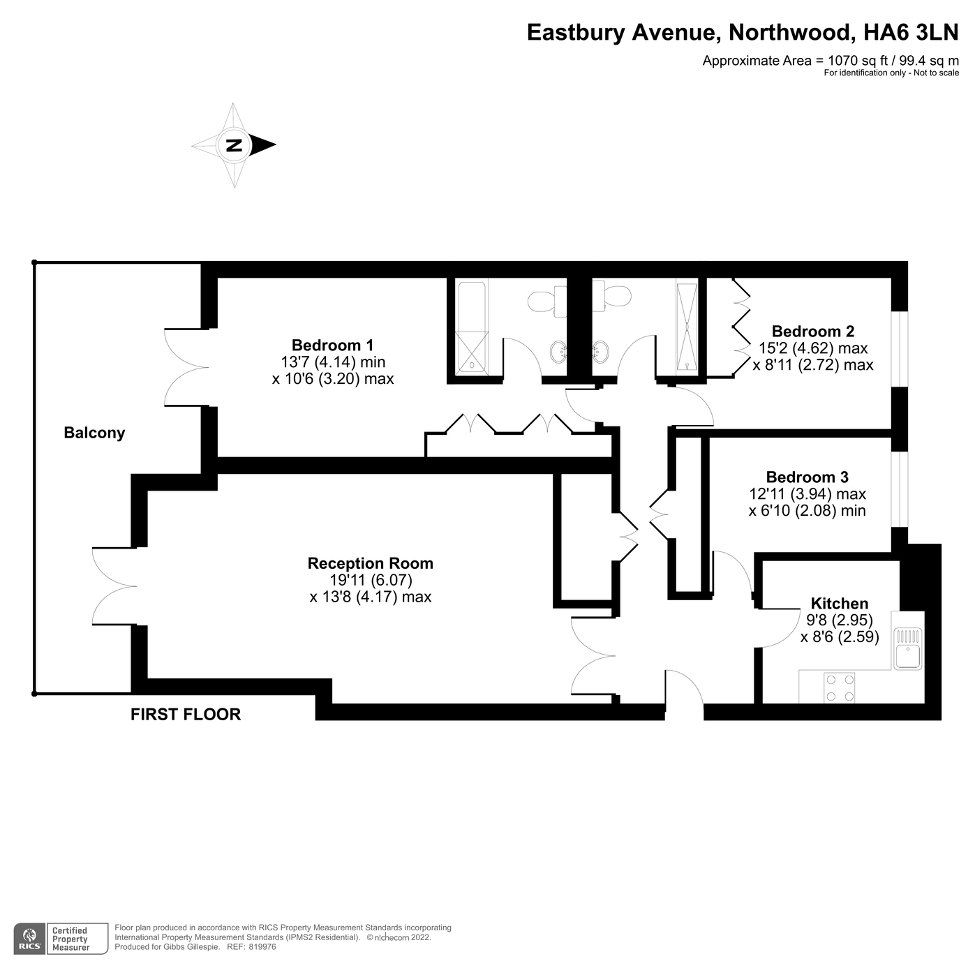 Eastbury Avenue, Northwood, Middlesex HA6, 3 bedroom flat for sale