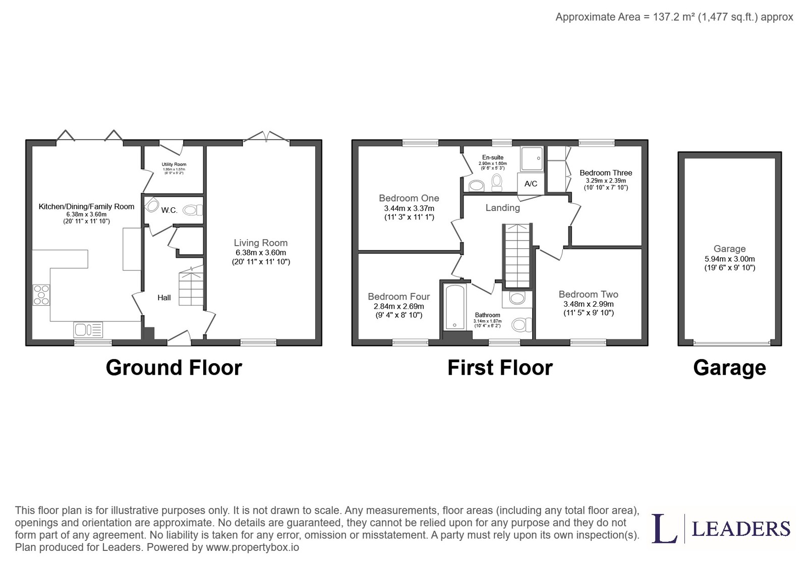 16, Waterway Place, Bedford floorplan