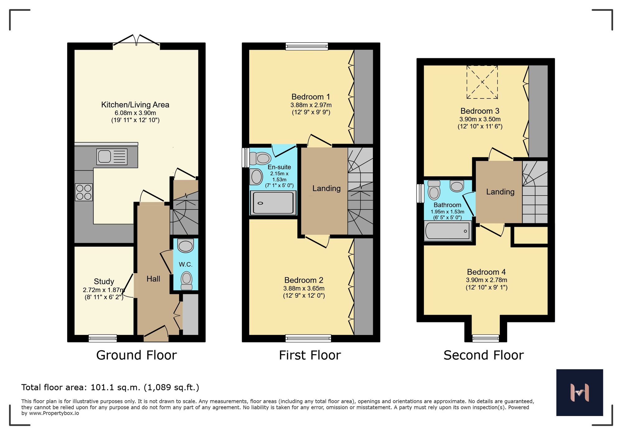 92 Ashcott Avenue, Leicester floorplan
