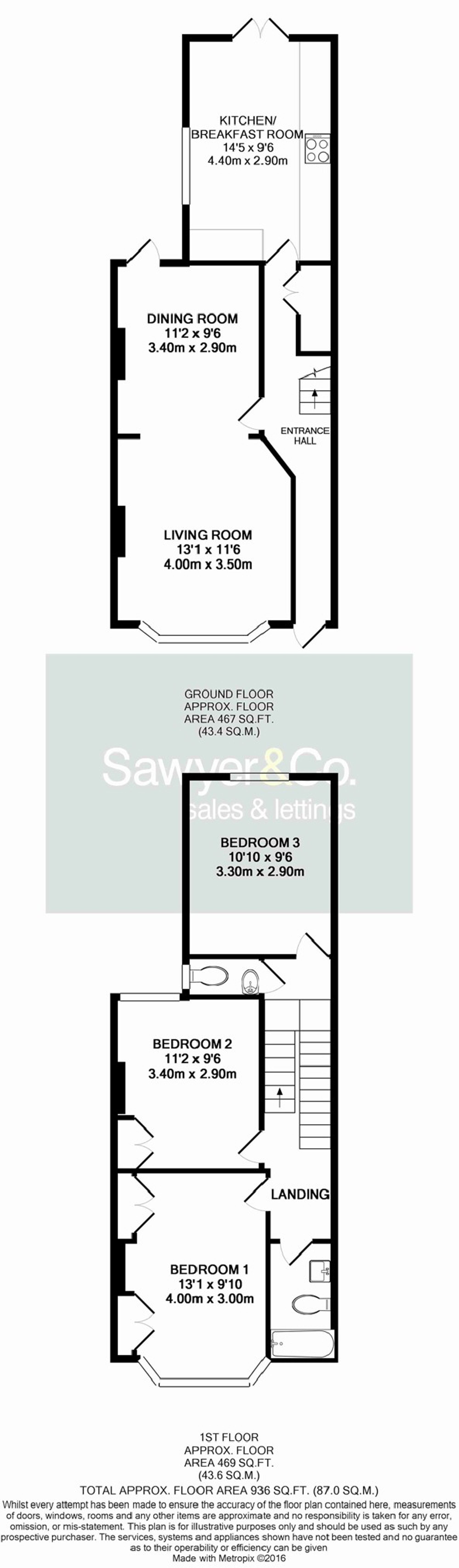 32 Payne Avenue, Hove floorplan