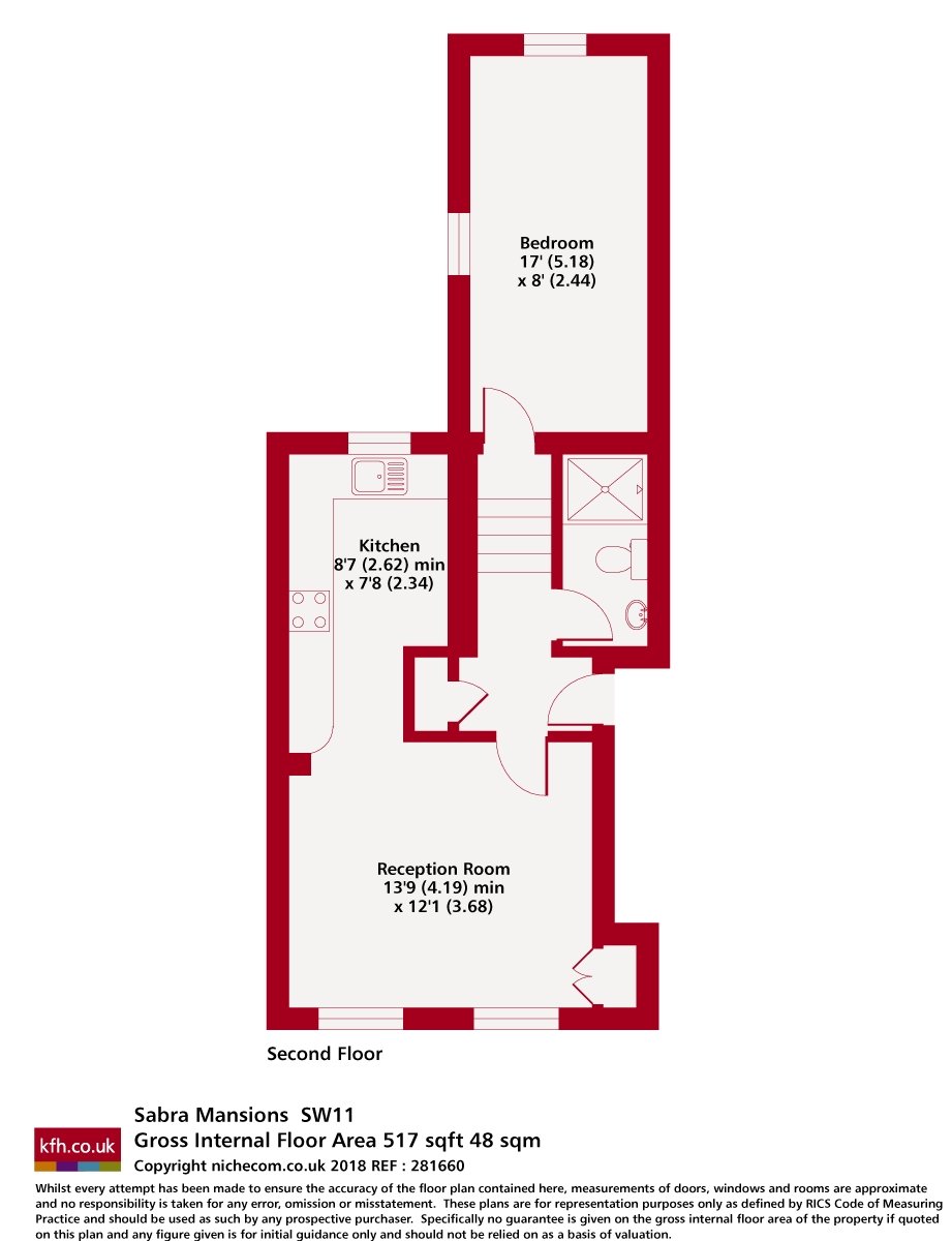 9 Sabra Mansions, 155-161, Battersea Rise, London floorplan