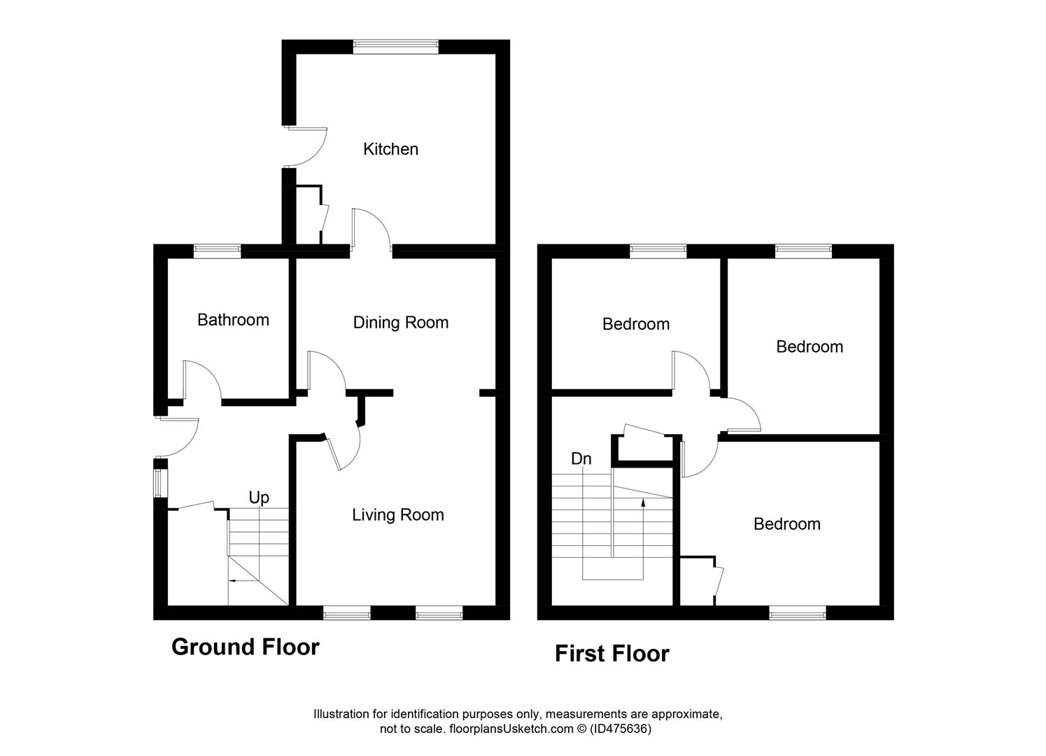 3 Bedrooms End terrace house for sale in Beech Grove, Ladybank, Cupar KY15