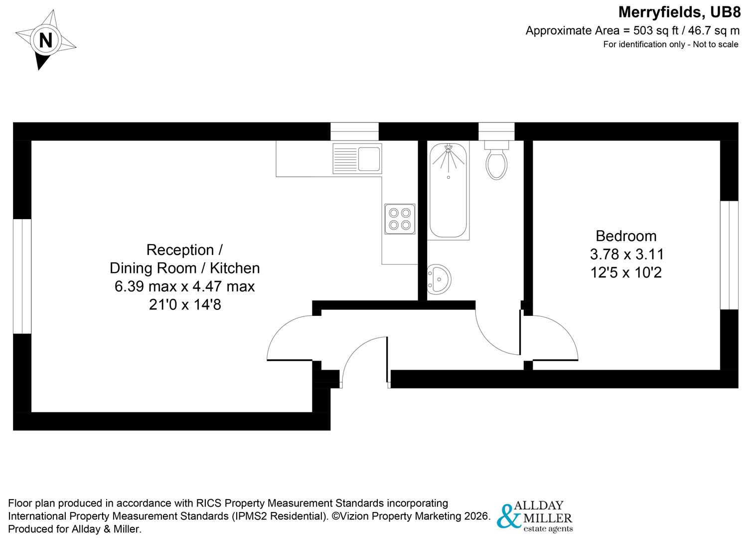 14, Merryfields, Uxbridge floorplan