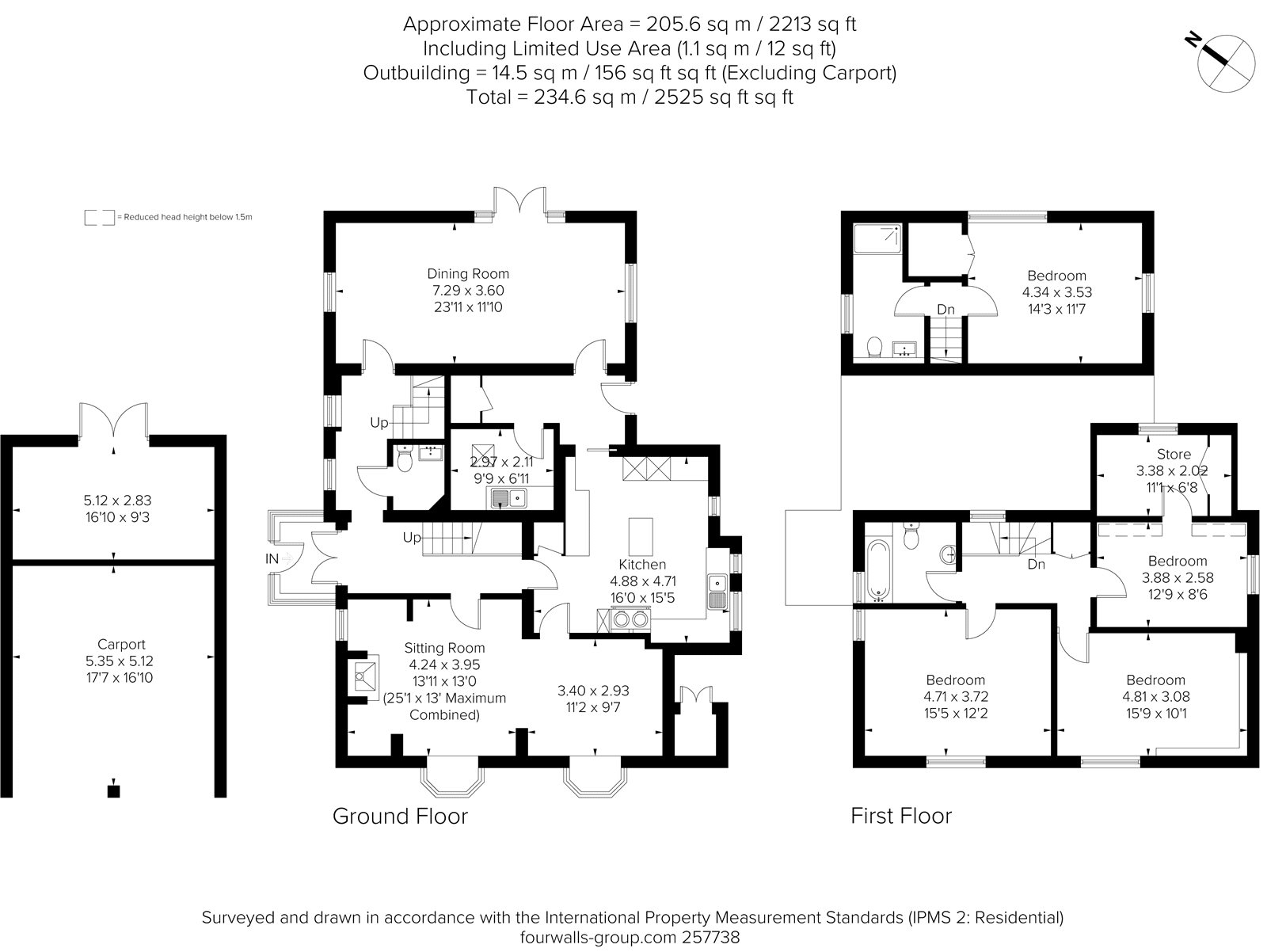 4 bed detached house for sale in Manor Road, Wickhamford, Evesham