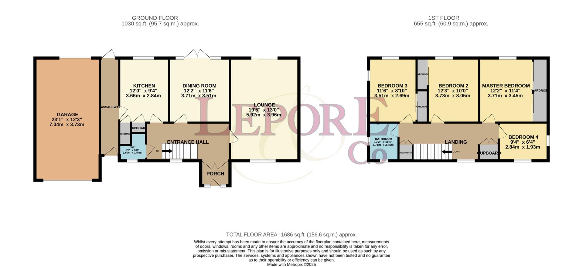 57, Putnoe Lane, Bedford floorplan