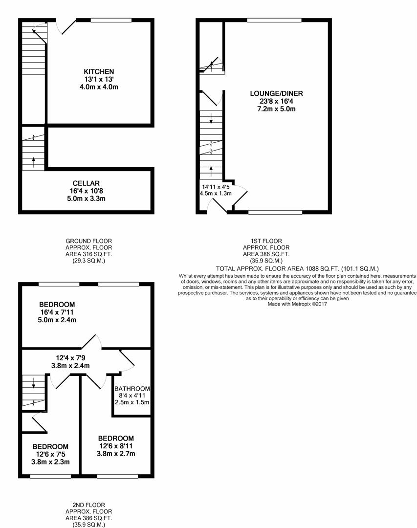 515, New Hey Road, Huddersfield floorplan