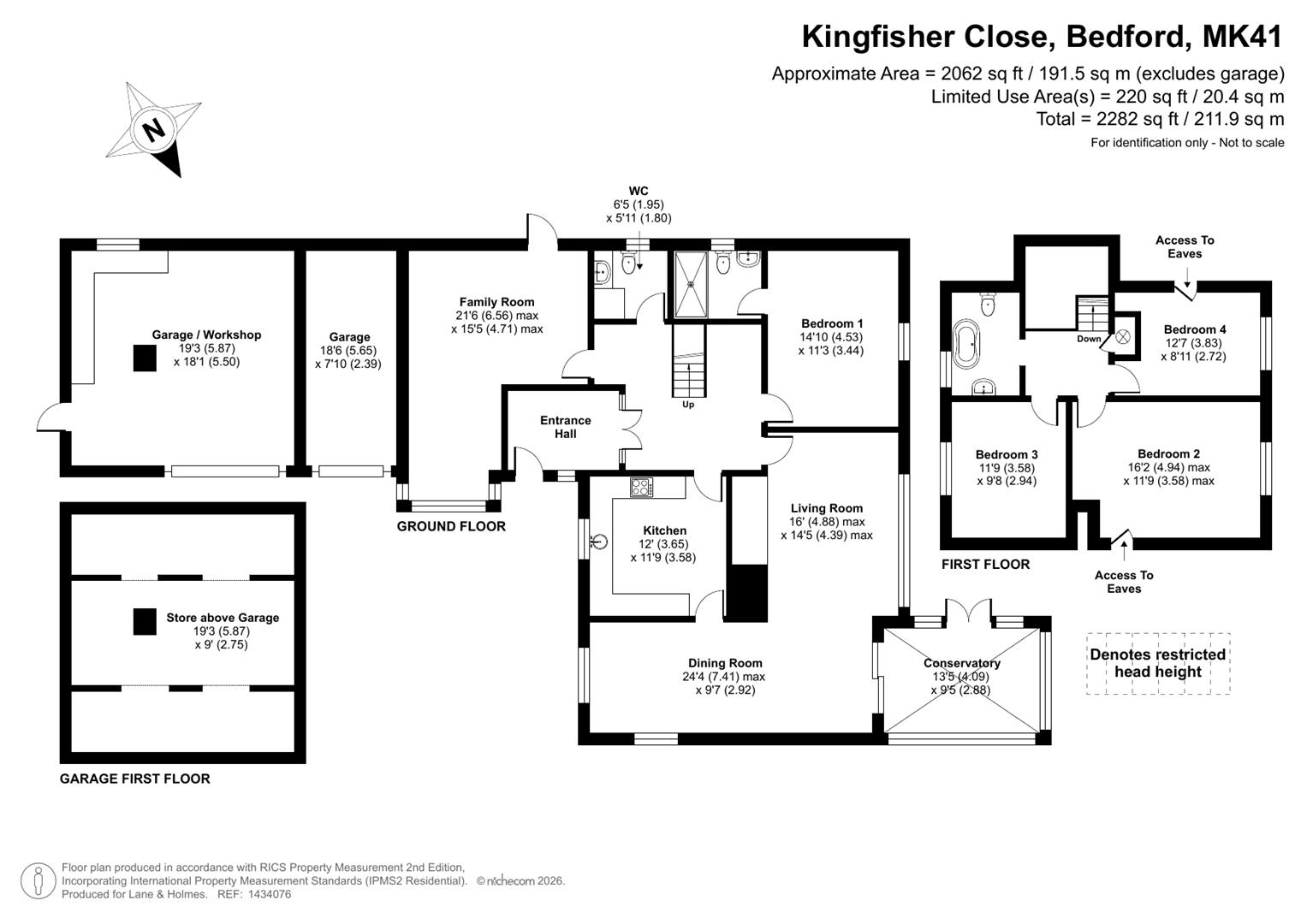 9, Kingfisher Close, Bedford floorplan