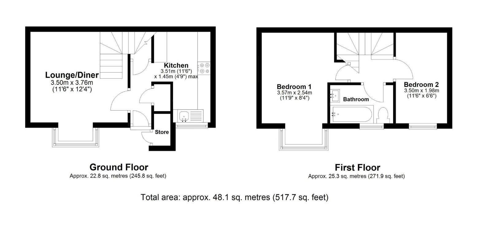 85, Millwright Way, Flitwick floorplan