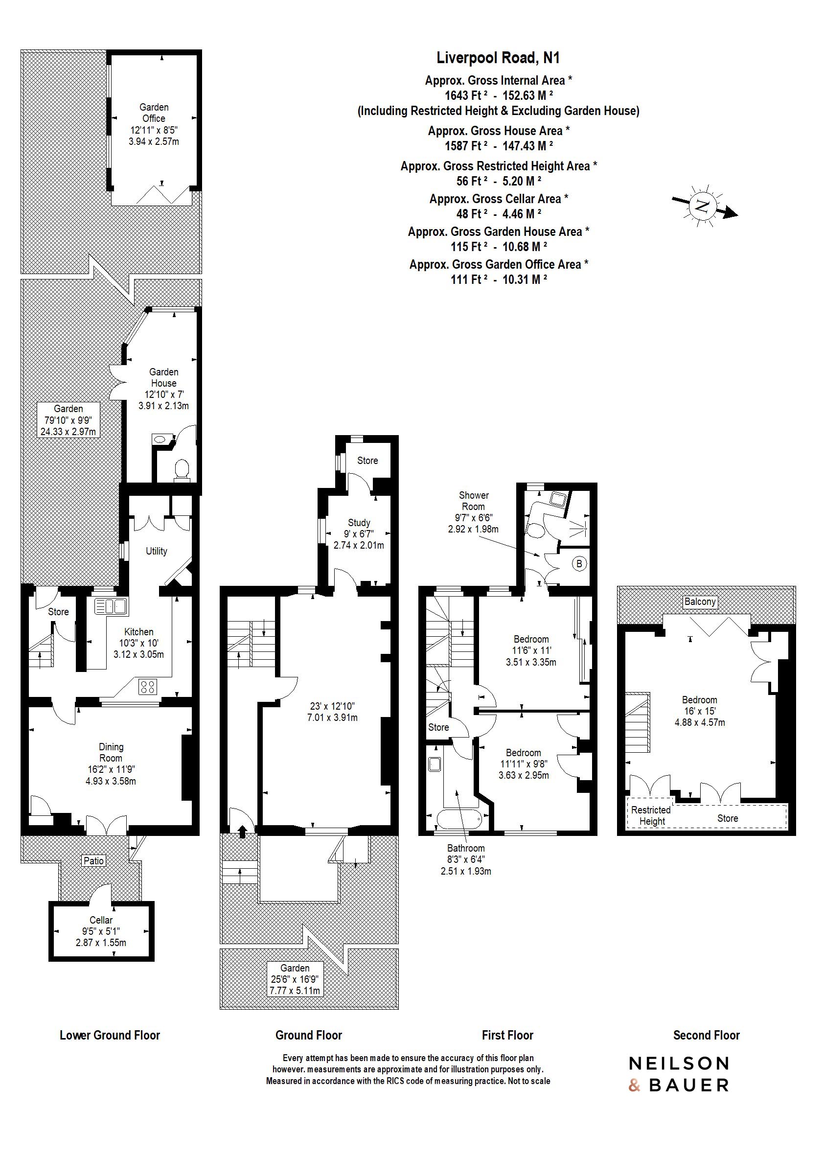 355, Liverpool Road, London floorplan