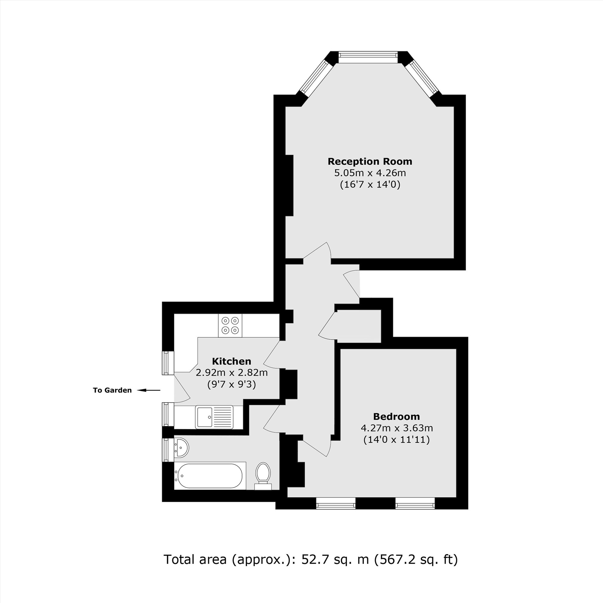 Flat 2, Hollington House, 1, Parklands, Surbiton floorplan