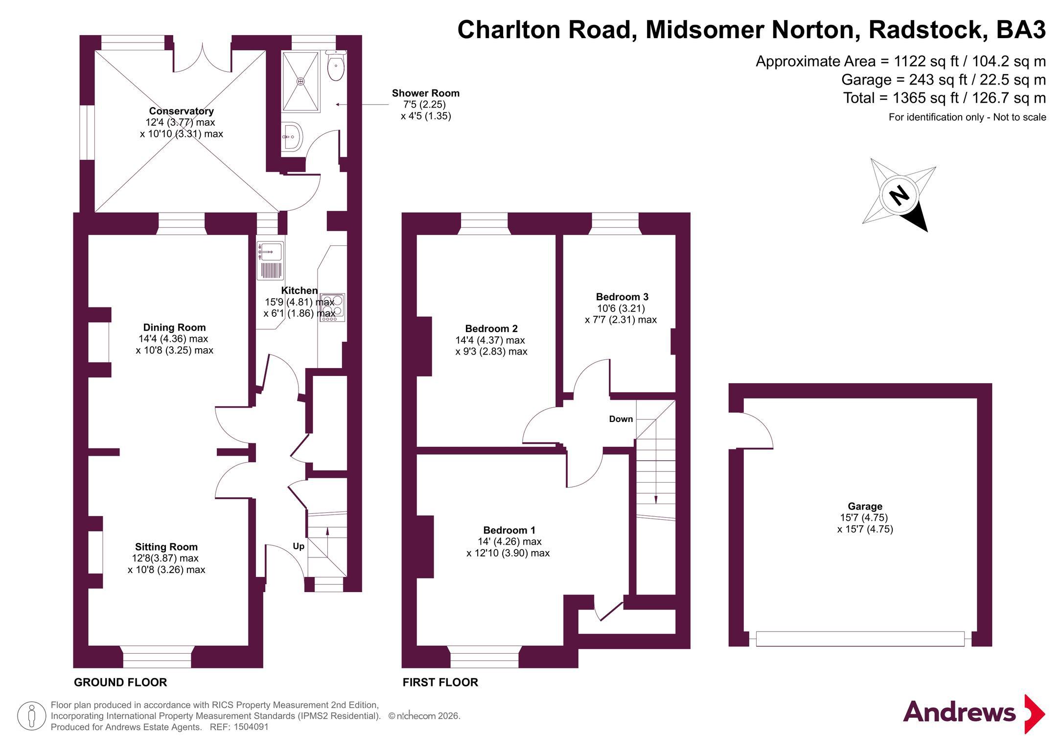 84, Charlton Road, Radstock floorplan