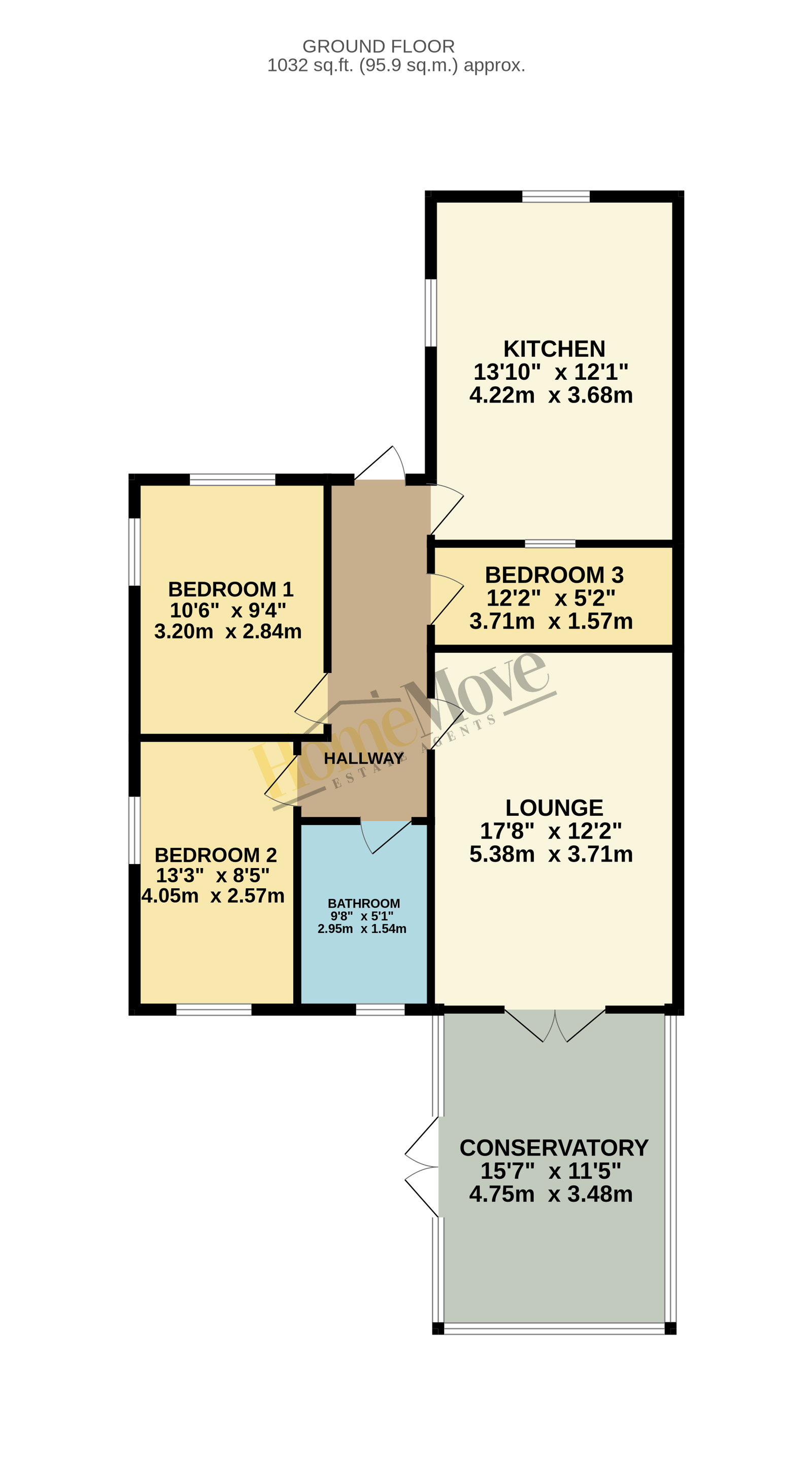 85, Beacon Way, Skegness floorplan