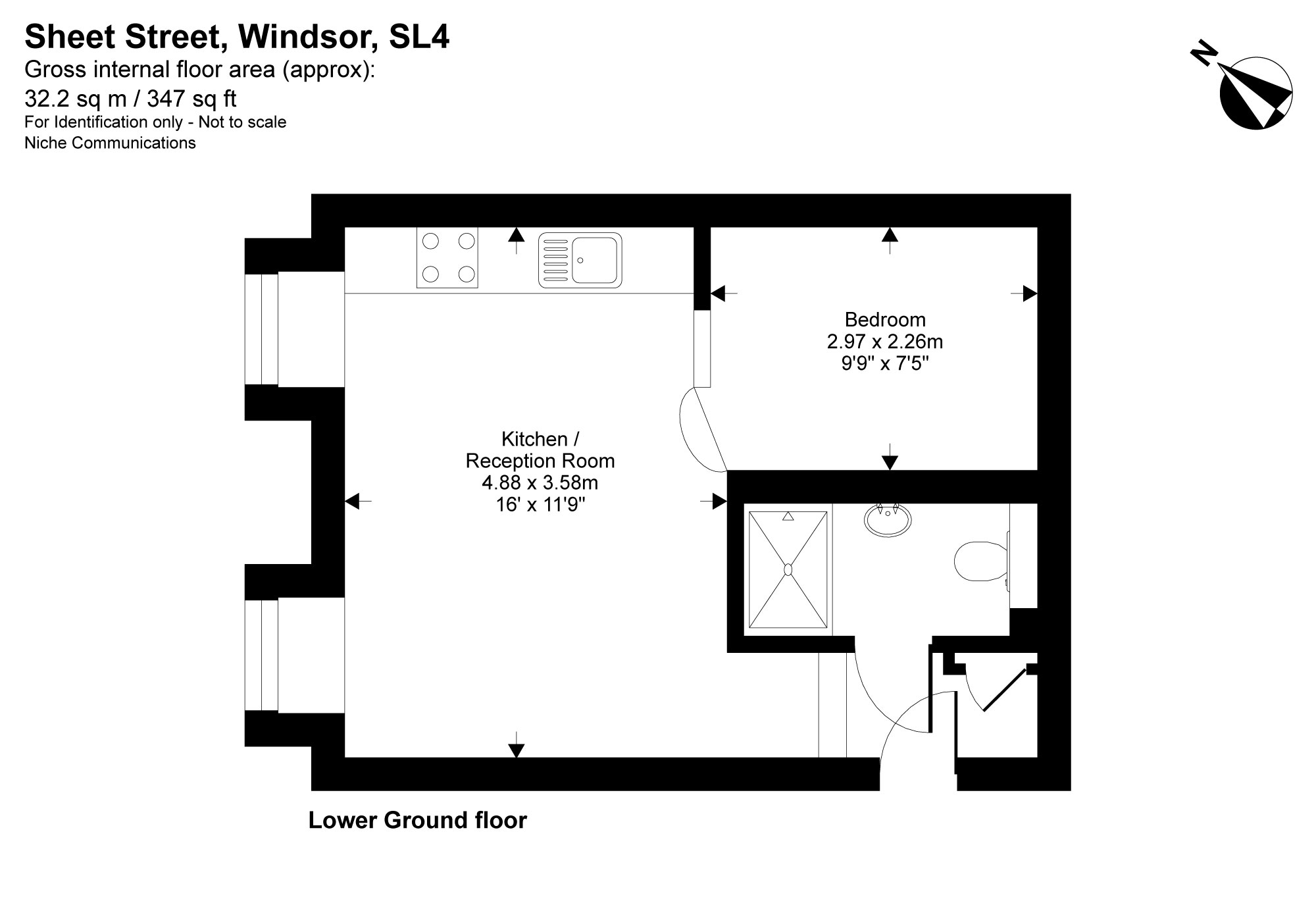 Flat 2, 15, Sheet Street, Windsor floorplan