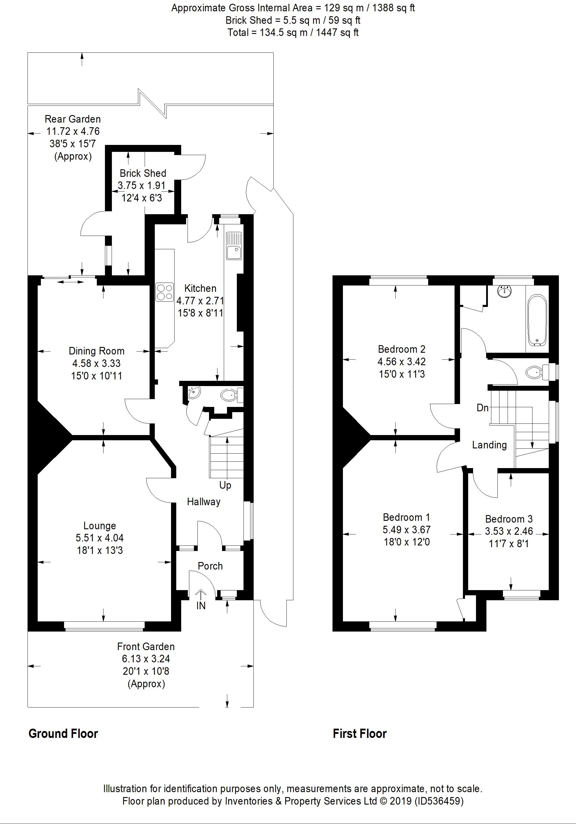 3, Gainsborough Gardens, London floorplan