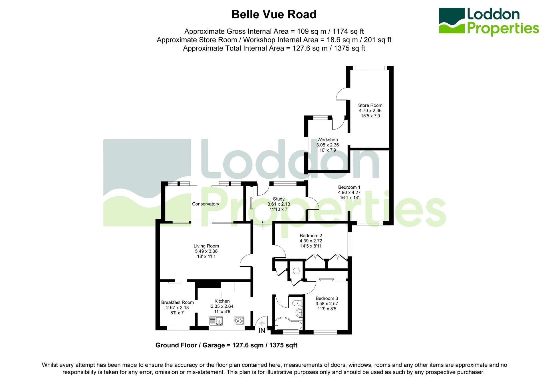 64, Belle Vue Road, Basingstoke floorplan