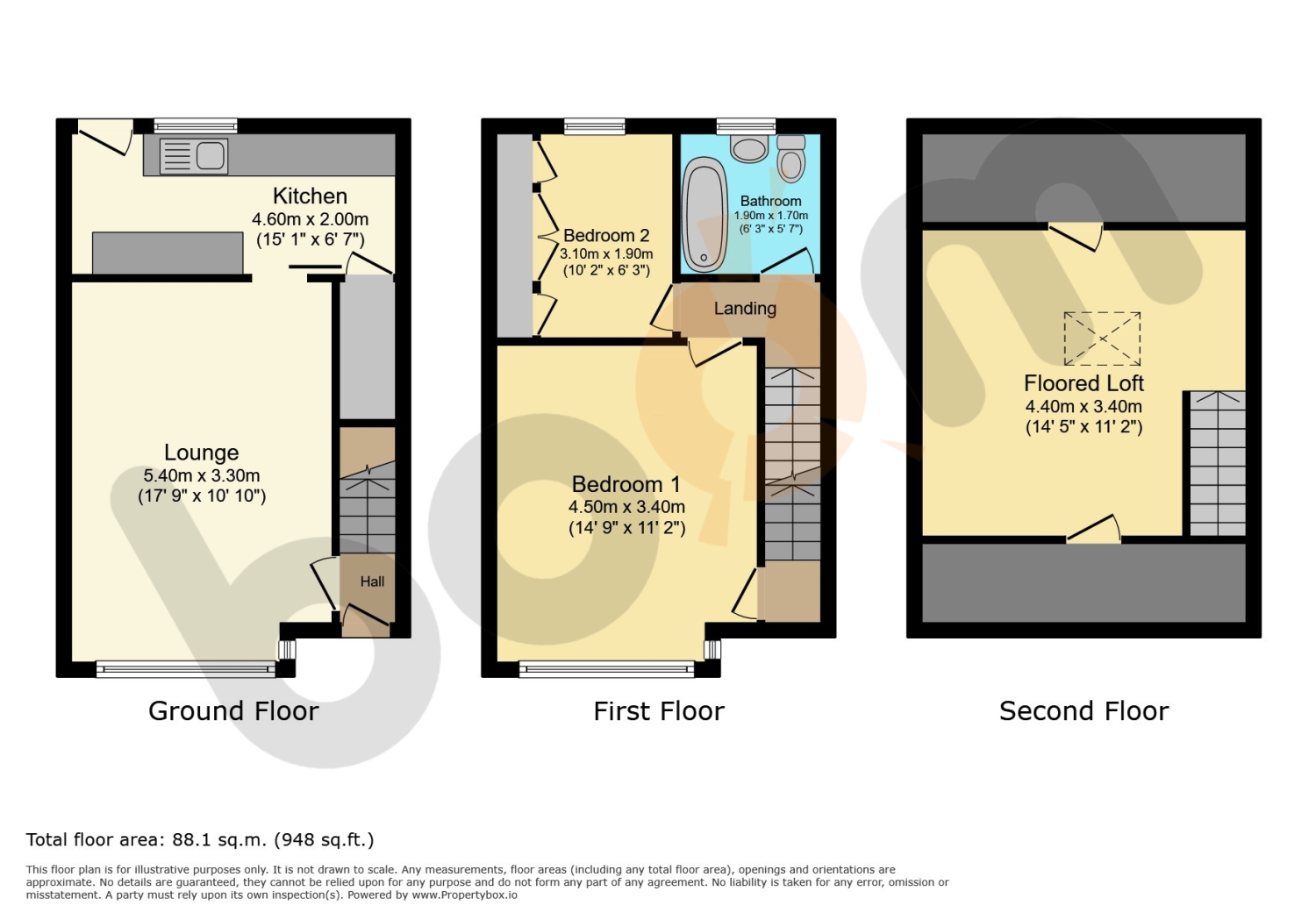 297, Glasgow Road, Paisley floorplan