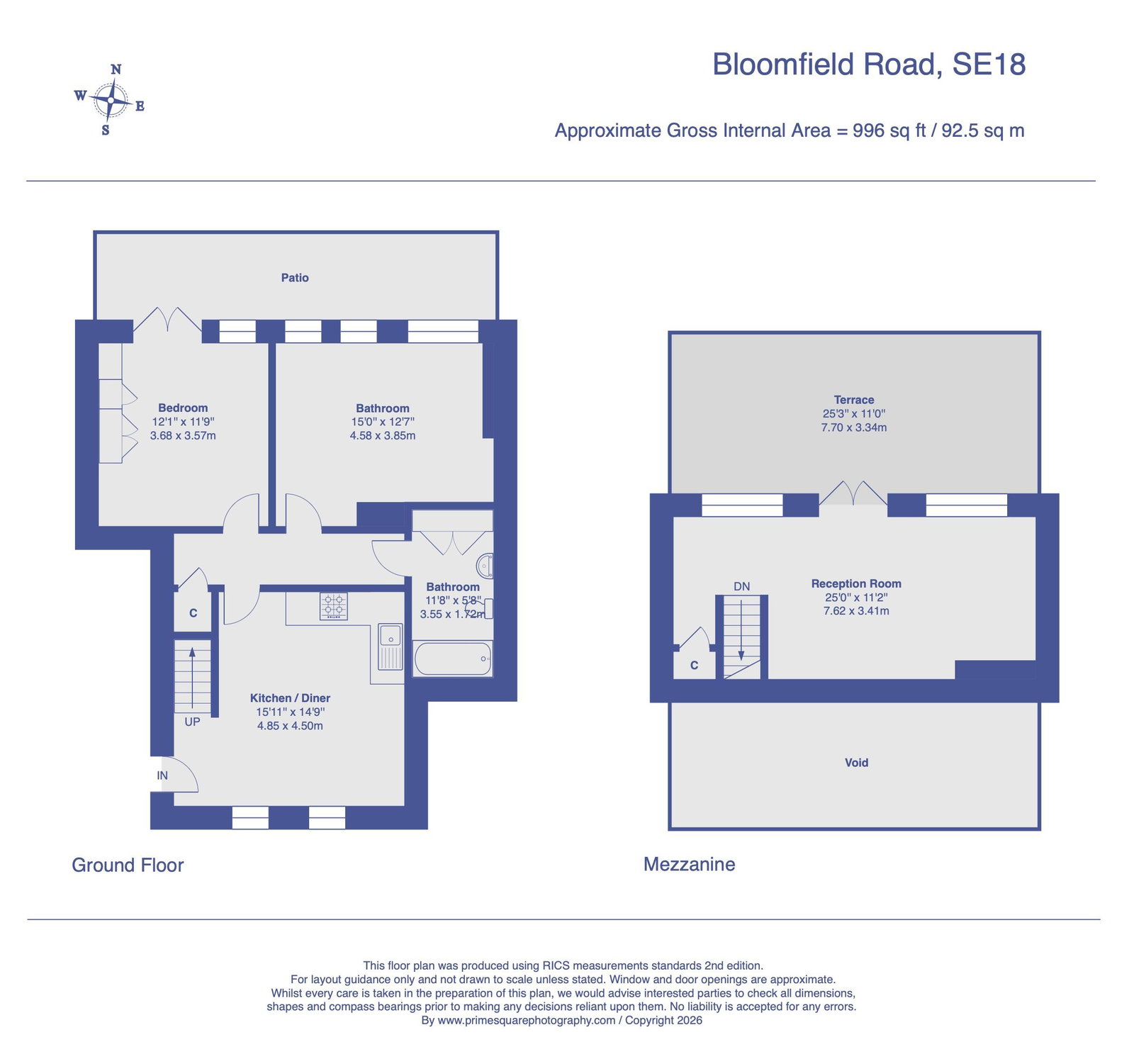 Schoolhouse Yard,Flat 6, Bloomfield Road, London floorplan