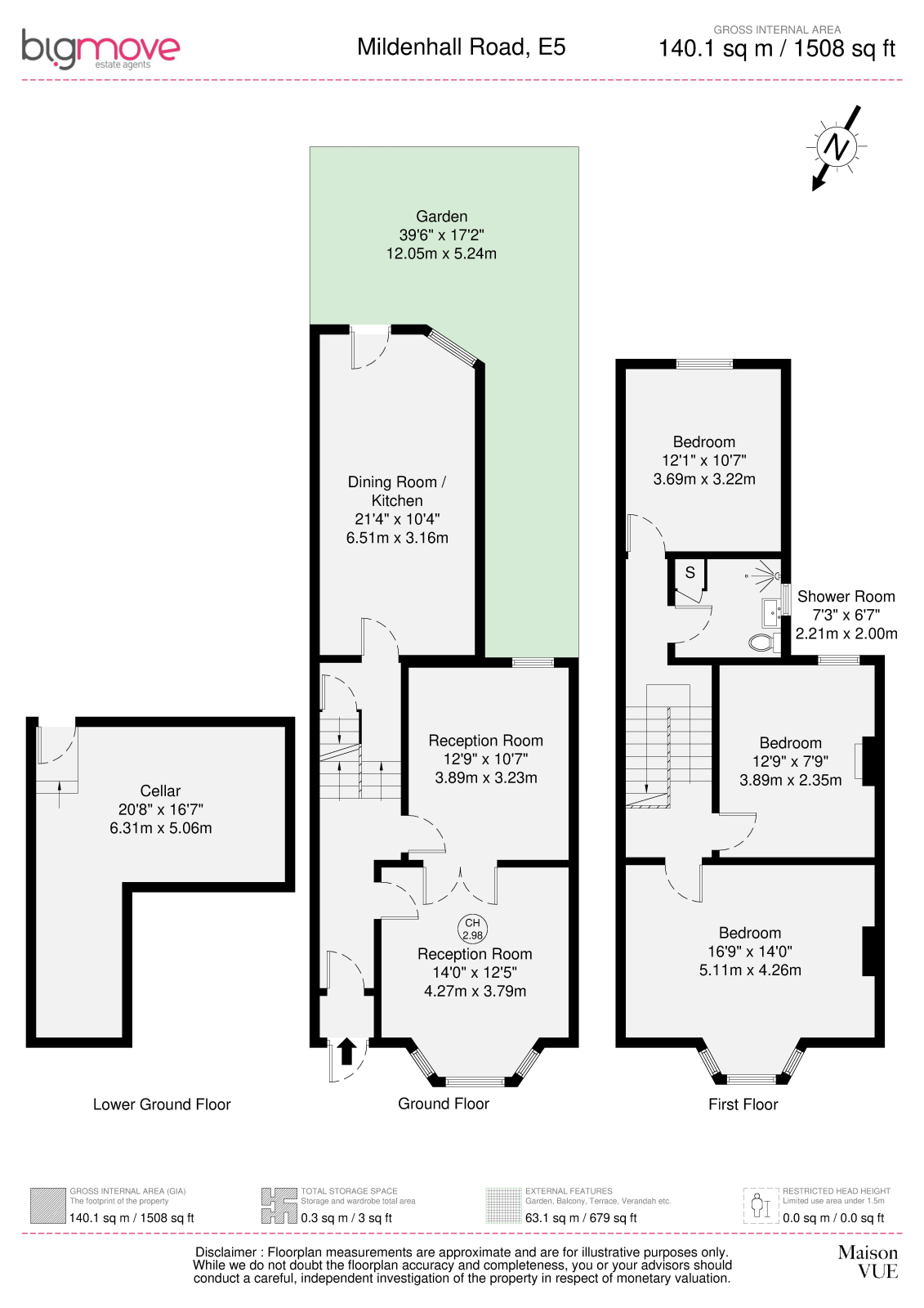132 Mildenhall Road, Hackney floorplan