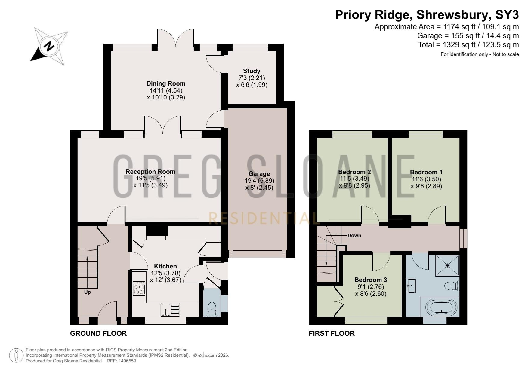 50 Priory Ridge, Shrewsbury floorplan