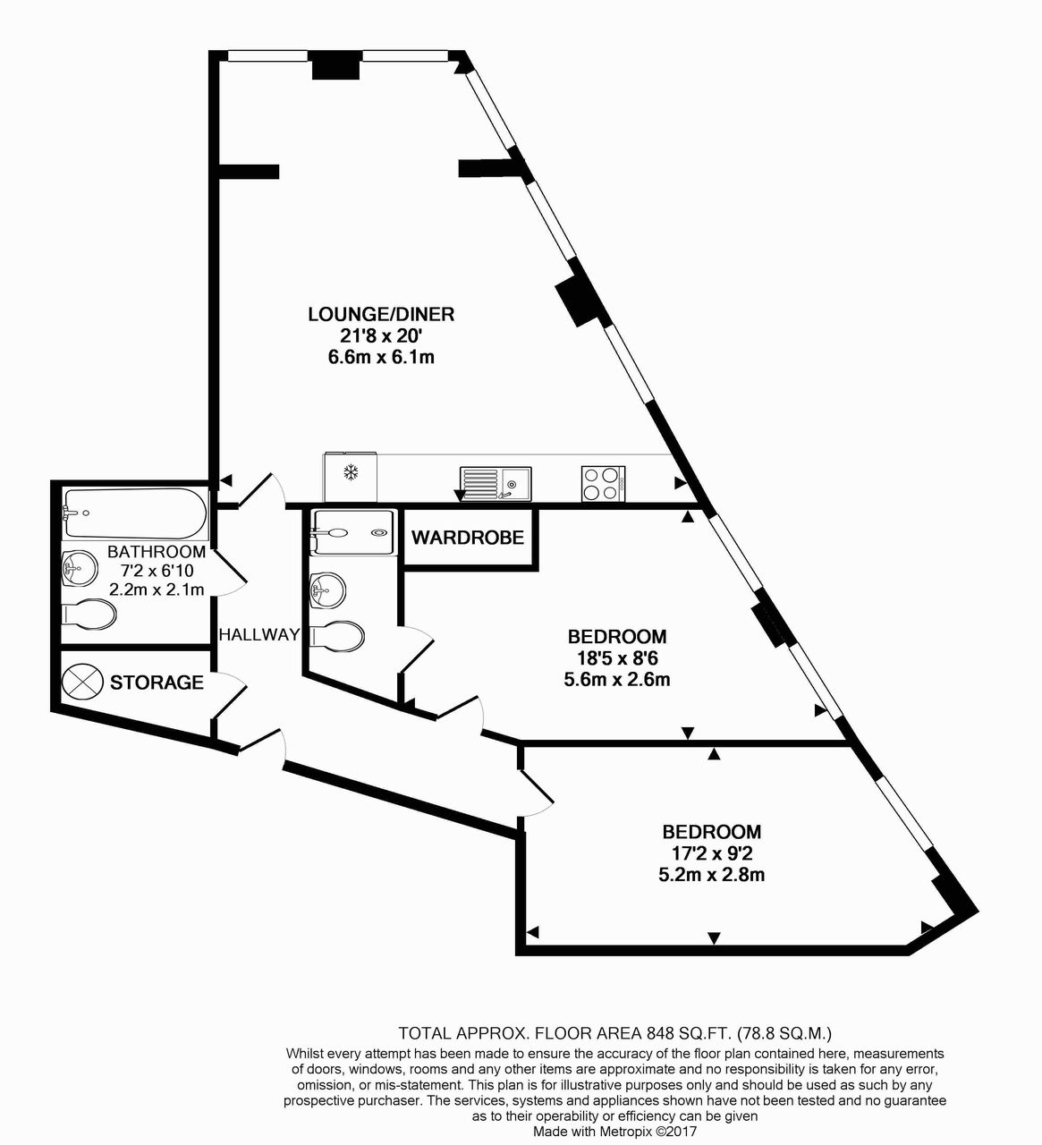 2 Bedrooms Flat to rent in Sky View Tower, 12 High Street, Stratford, London E15