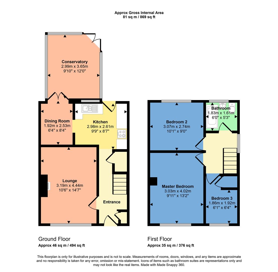 60, Alltwen, Colwyn Bay floorplan