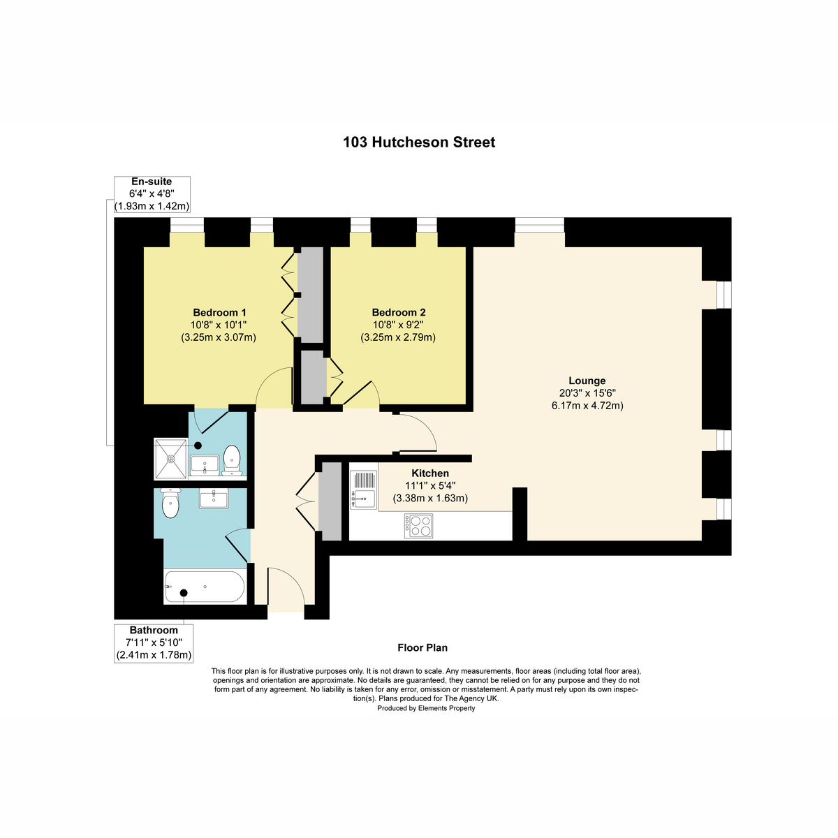Flat Flat 21, 103, Hutcheson Street, Glasgow floorplan