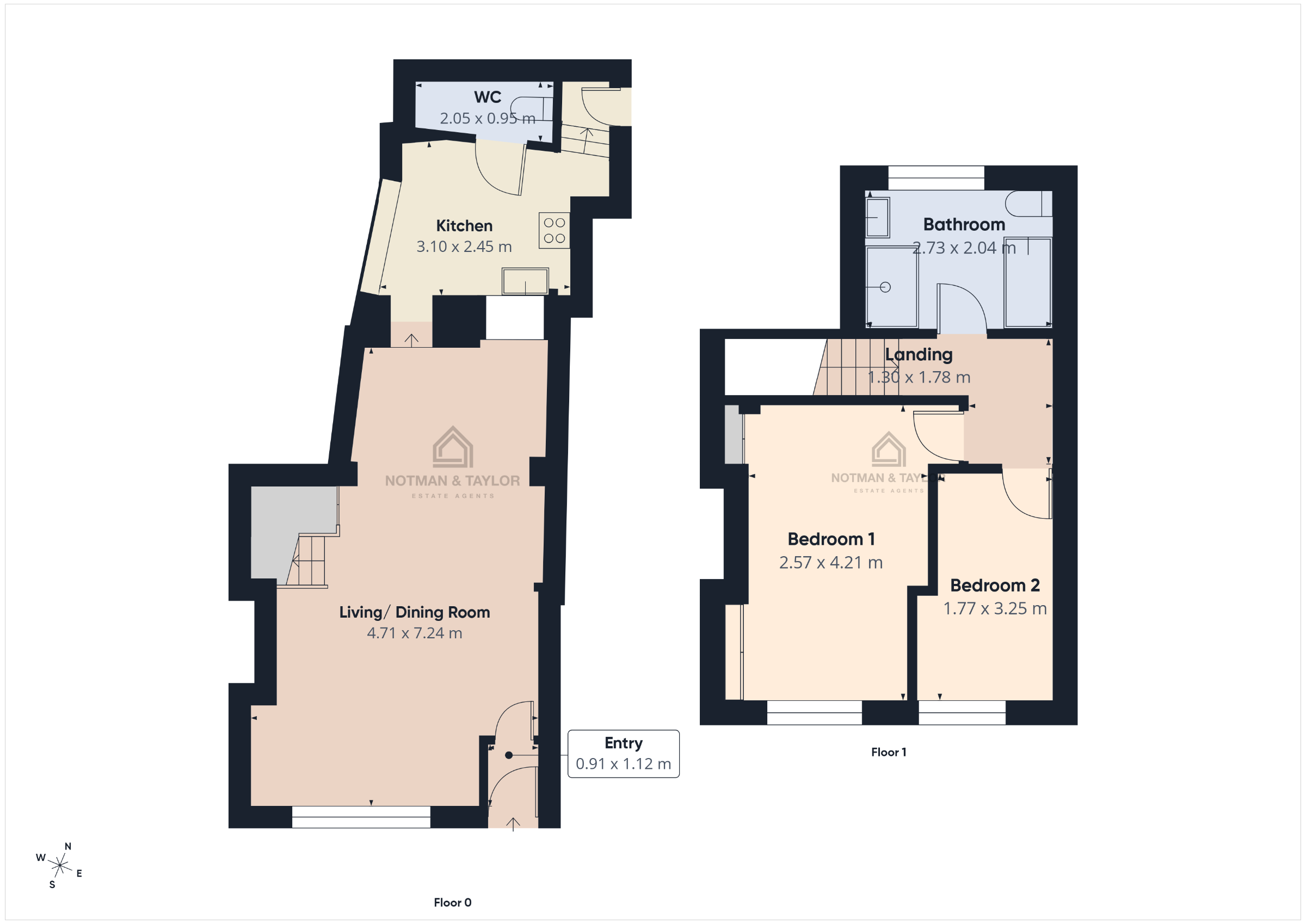 69 West Street, Torpoint floorplan