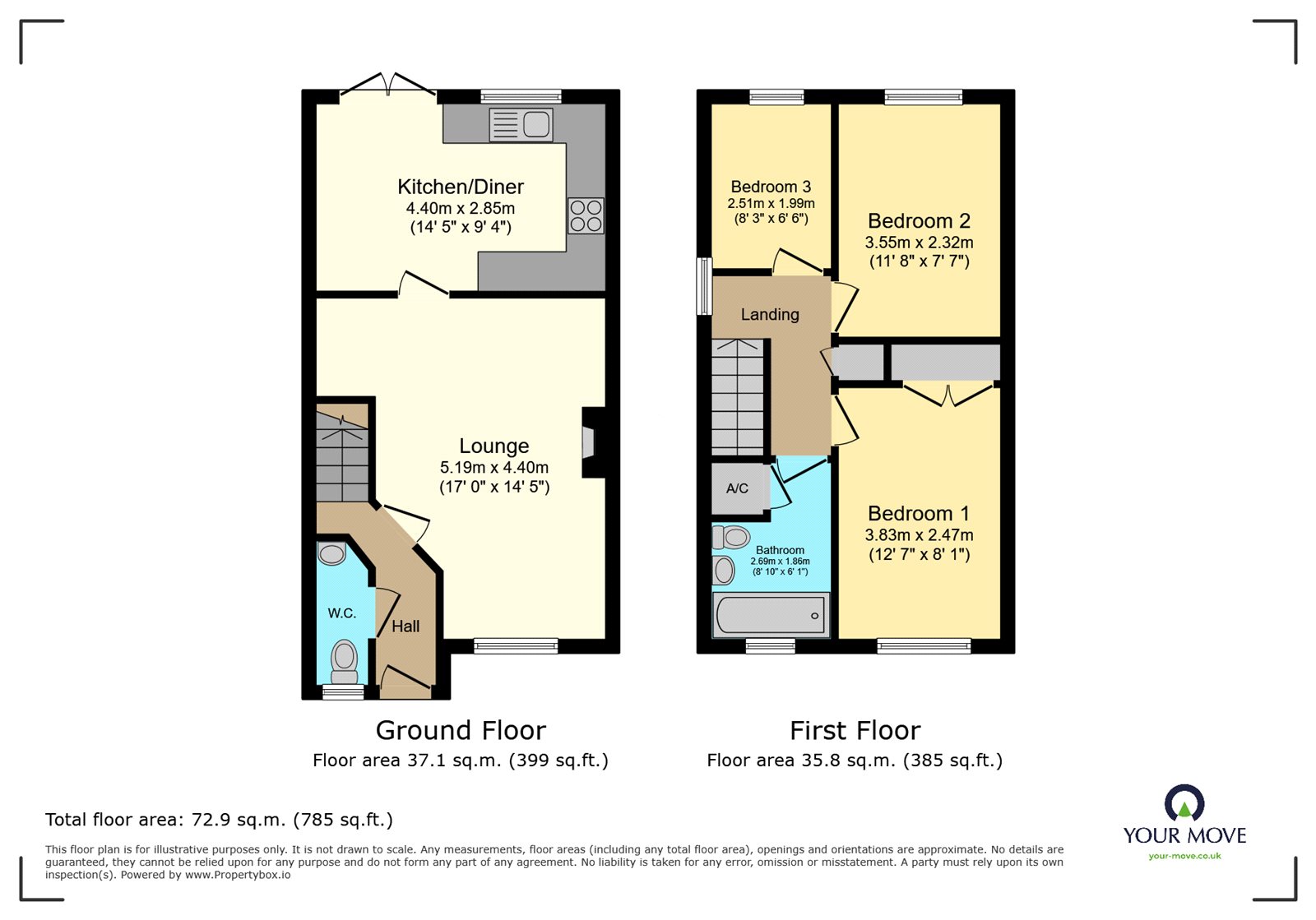 12, Hollyhurst Drive, West Midlands floorplan